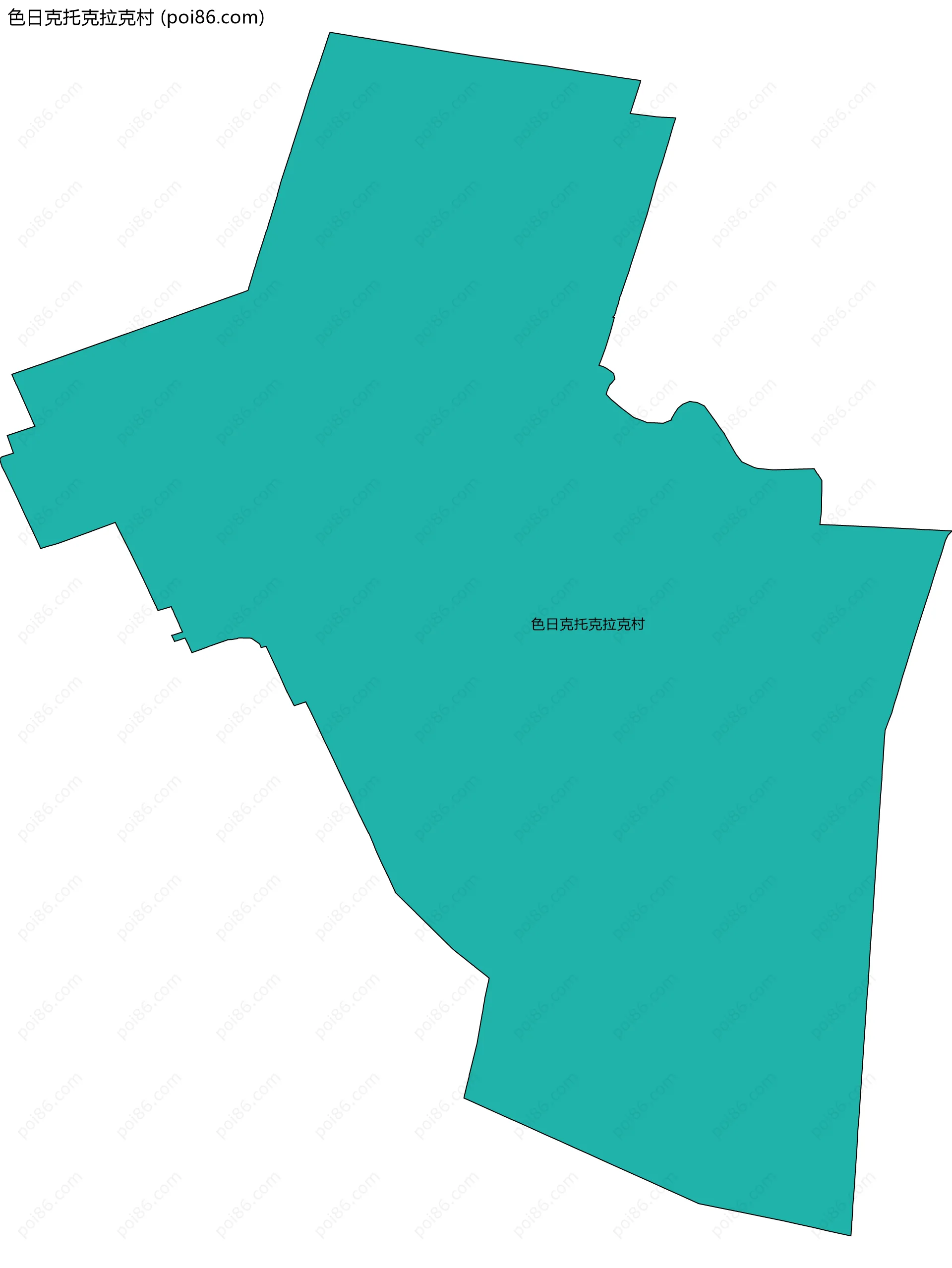色日克托克拉克村边界地图