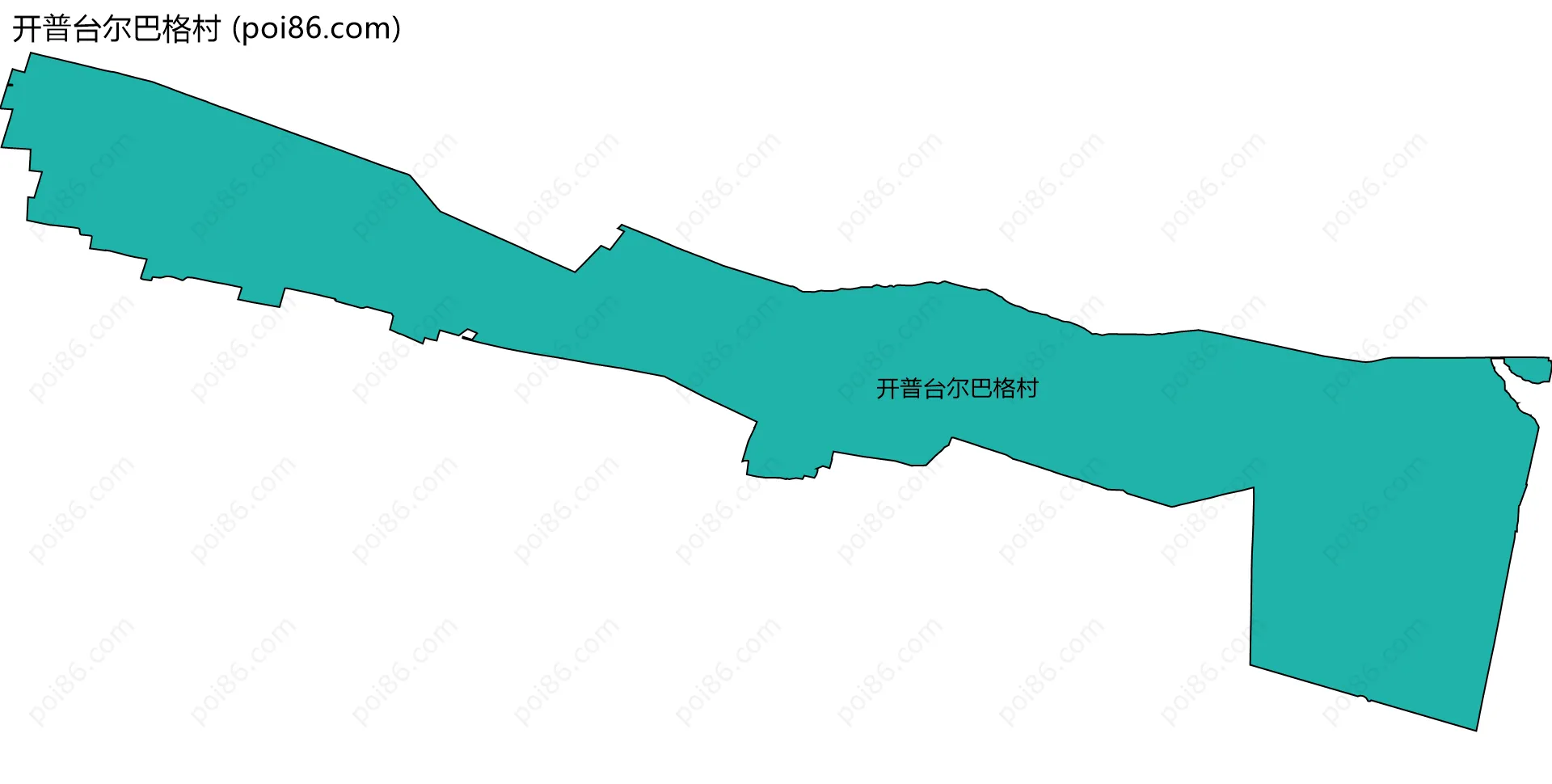 开普台尔巴格村边界地图
