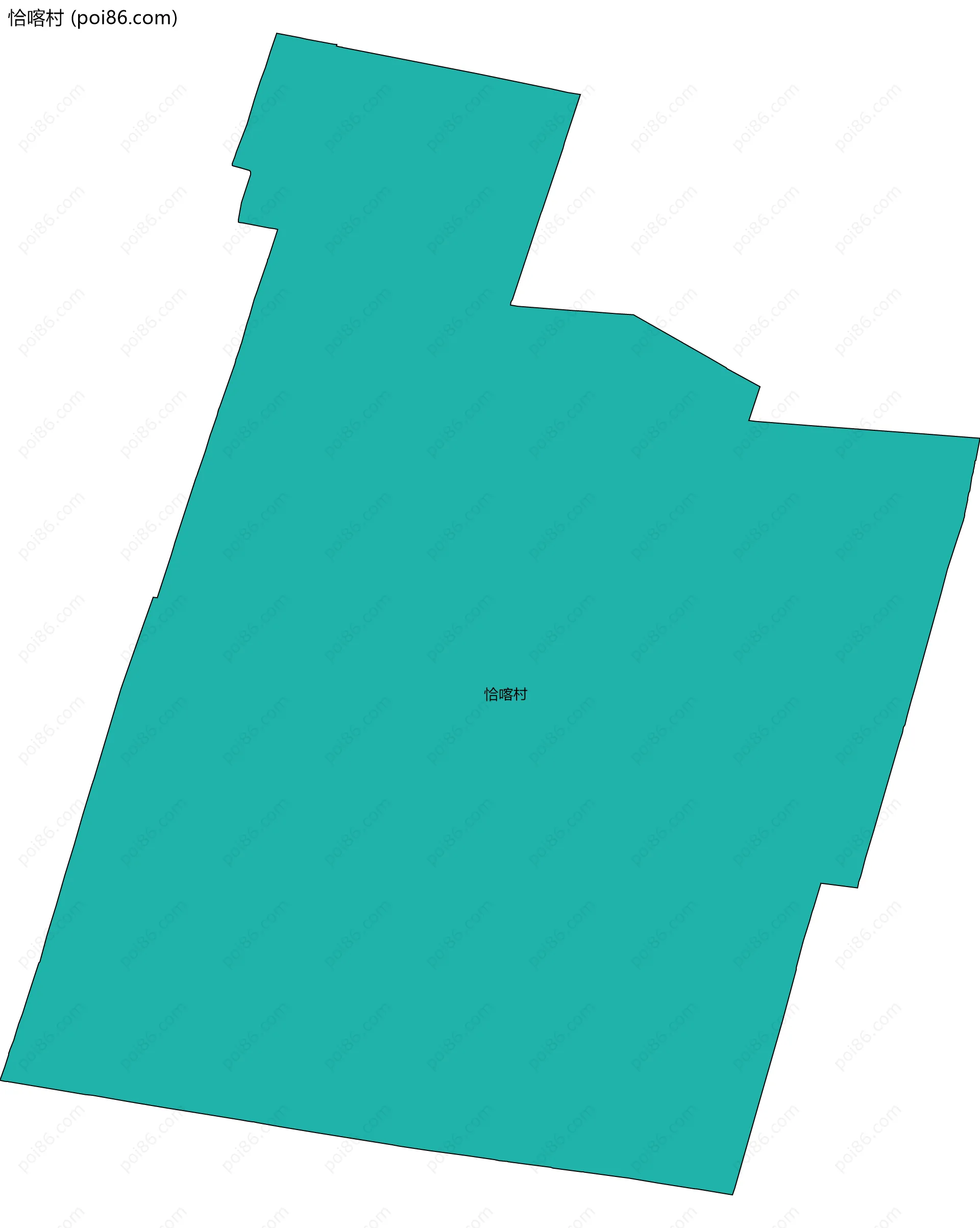 恰喀村边界地图