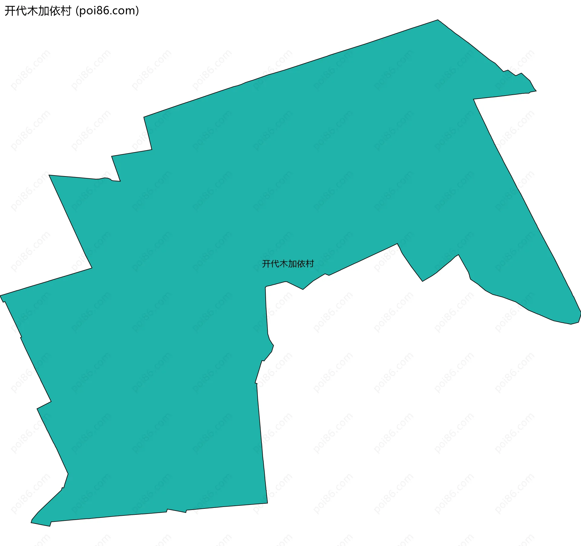 开代木加依村边界地图