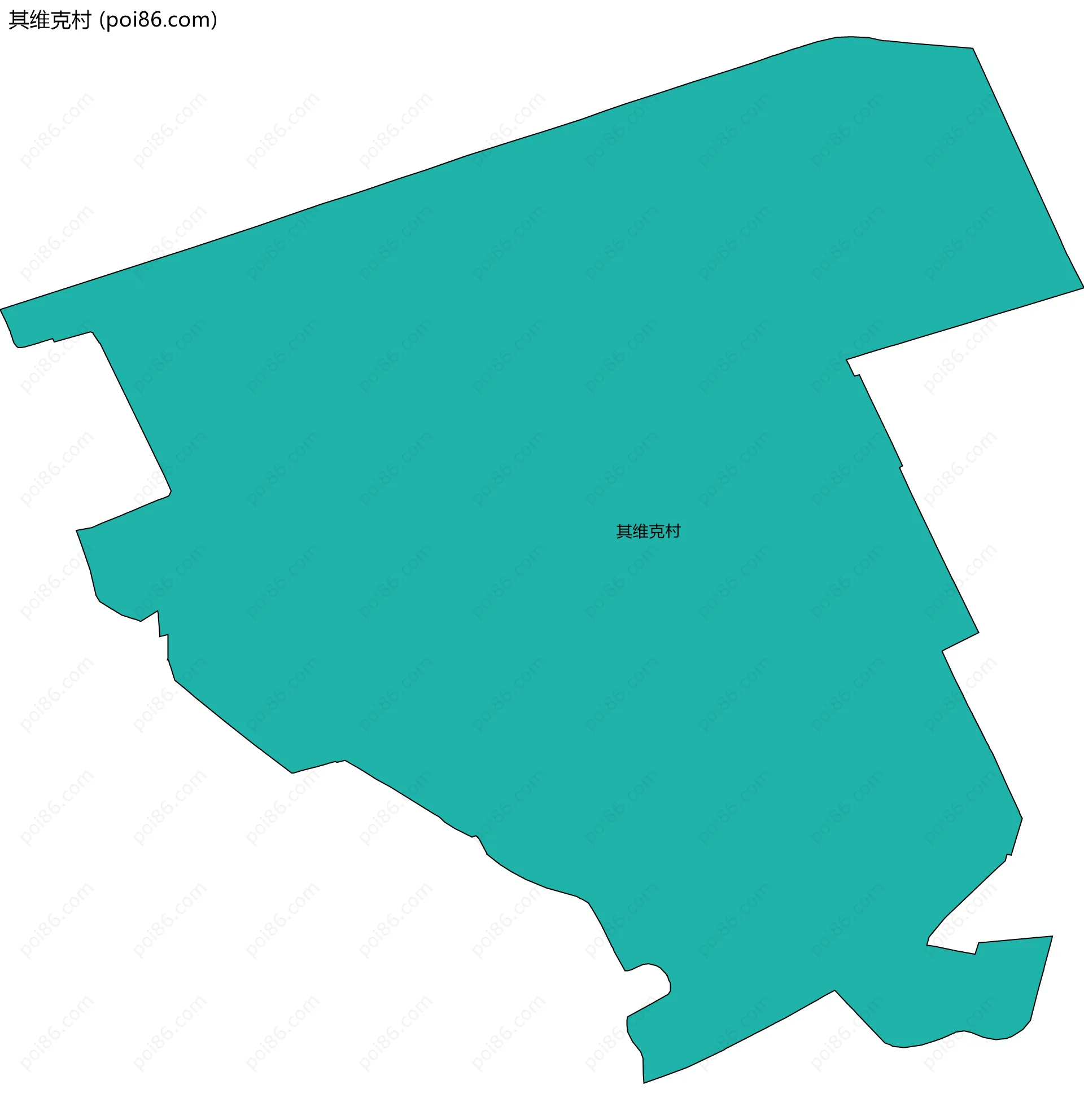其维克村边界地图