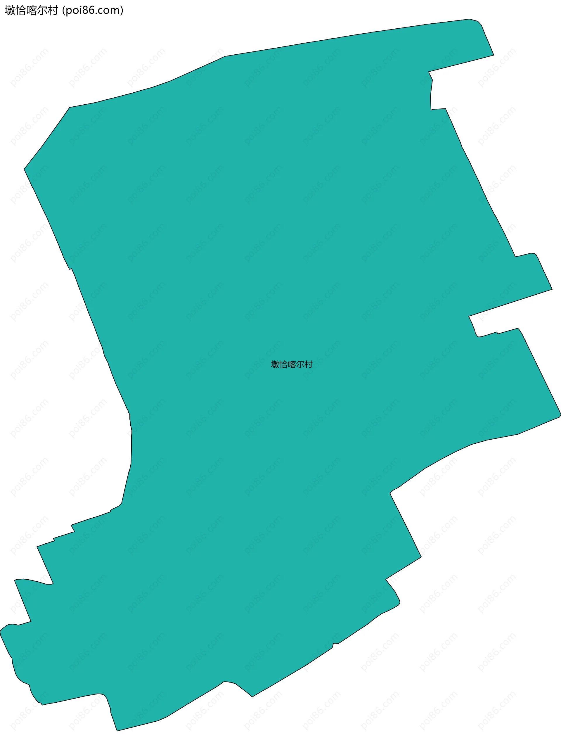 墩恰喀尔村边界地图