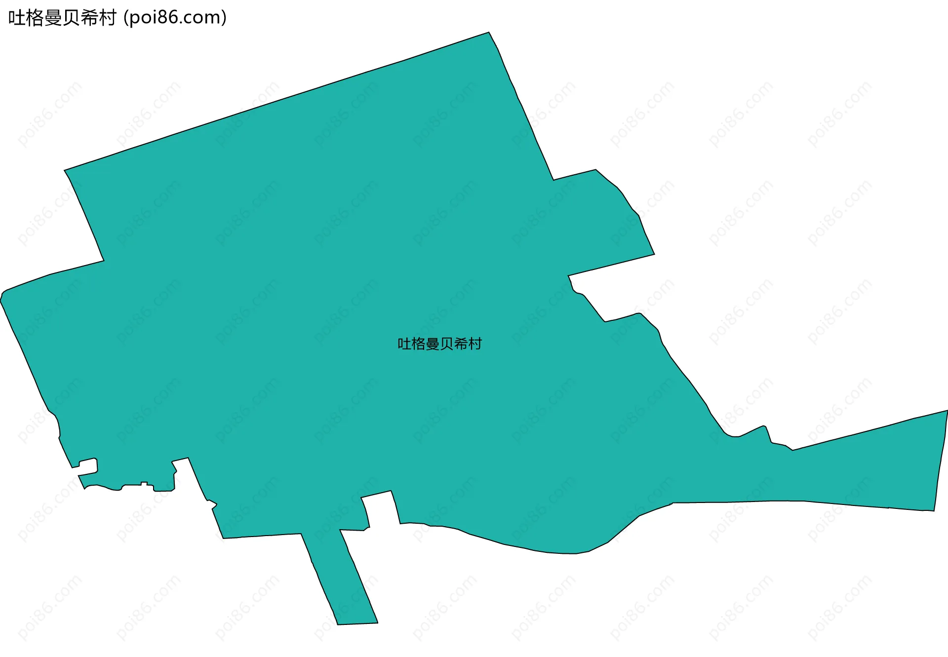 吐格曼贝希村边界地图