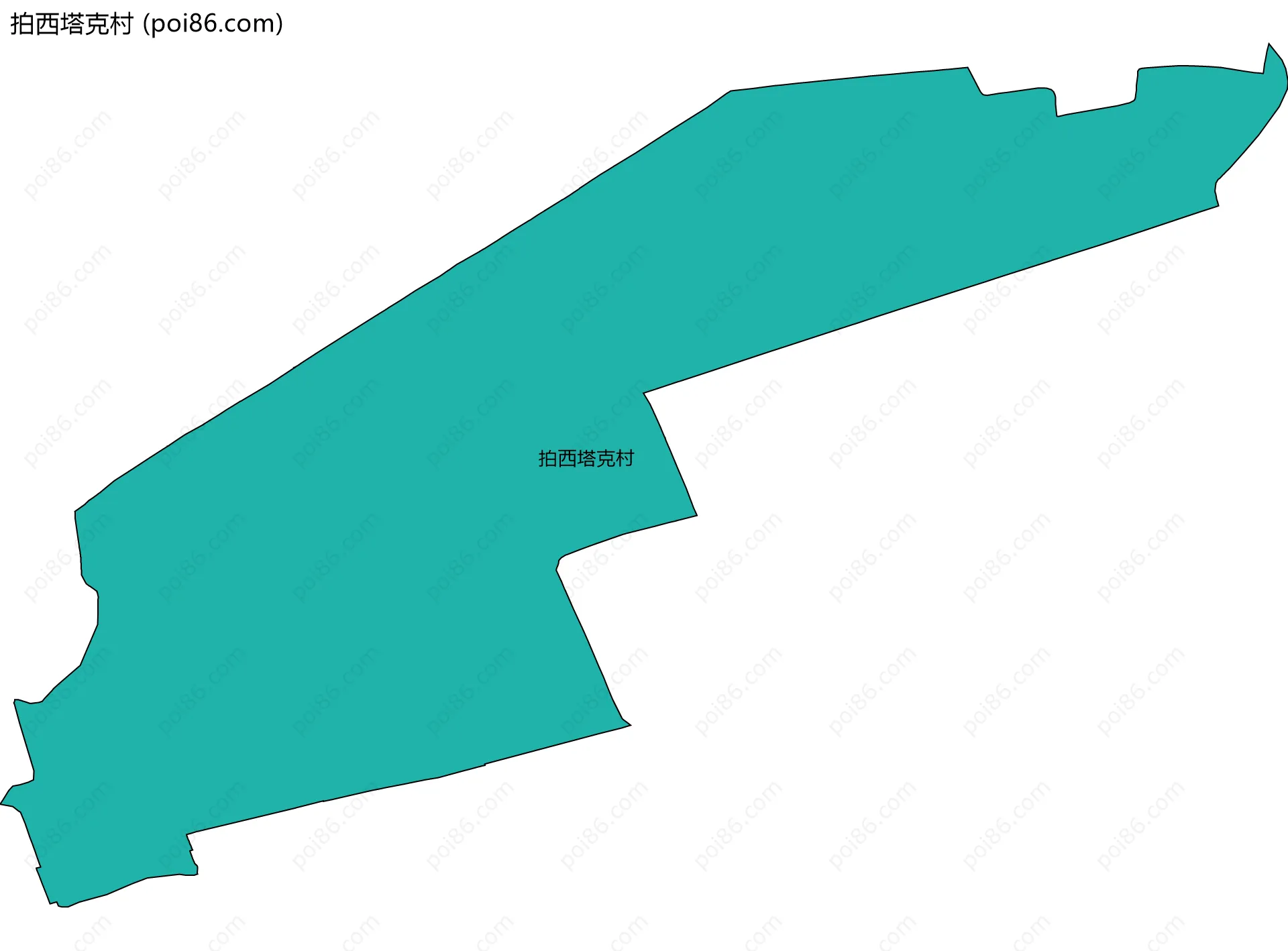拍西塔克村边界地图