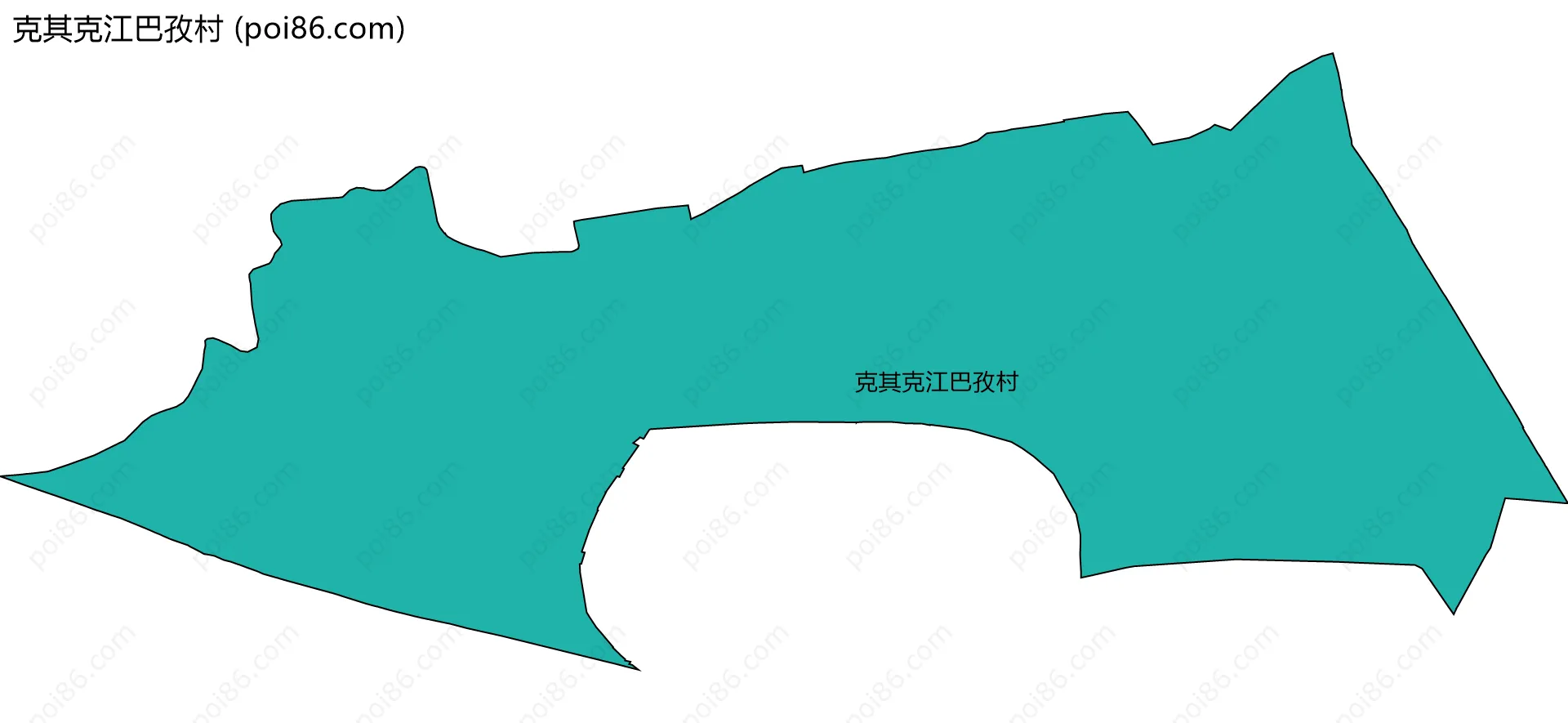 克其克江巴孜村边界地图