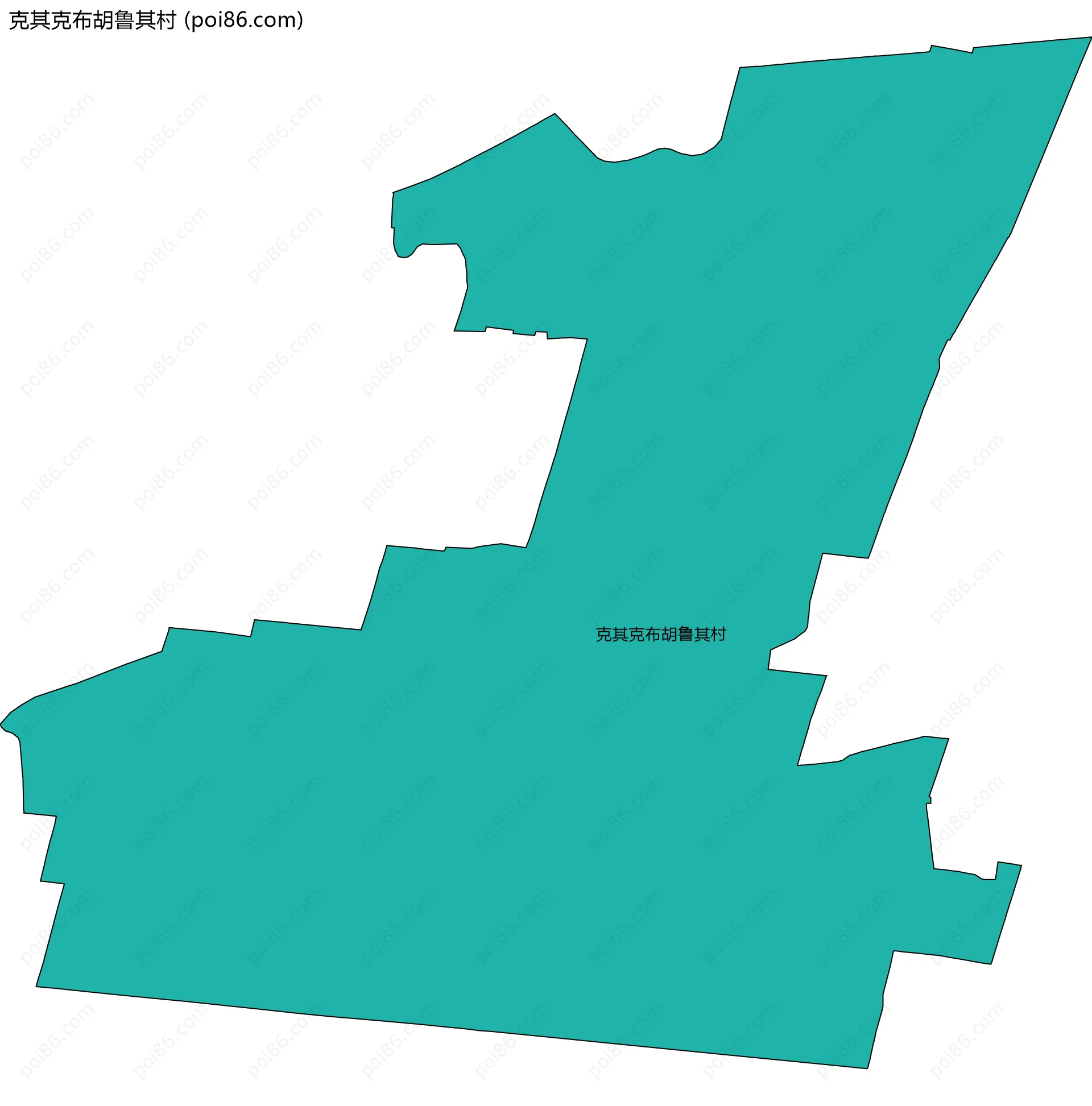 克其克布胡鲁其村边界地图