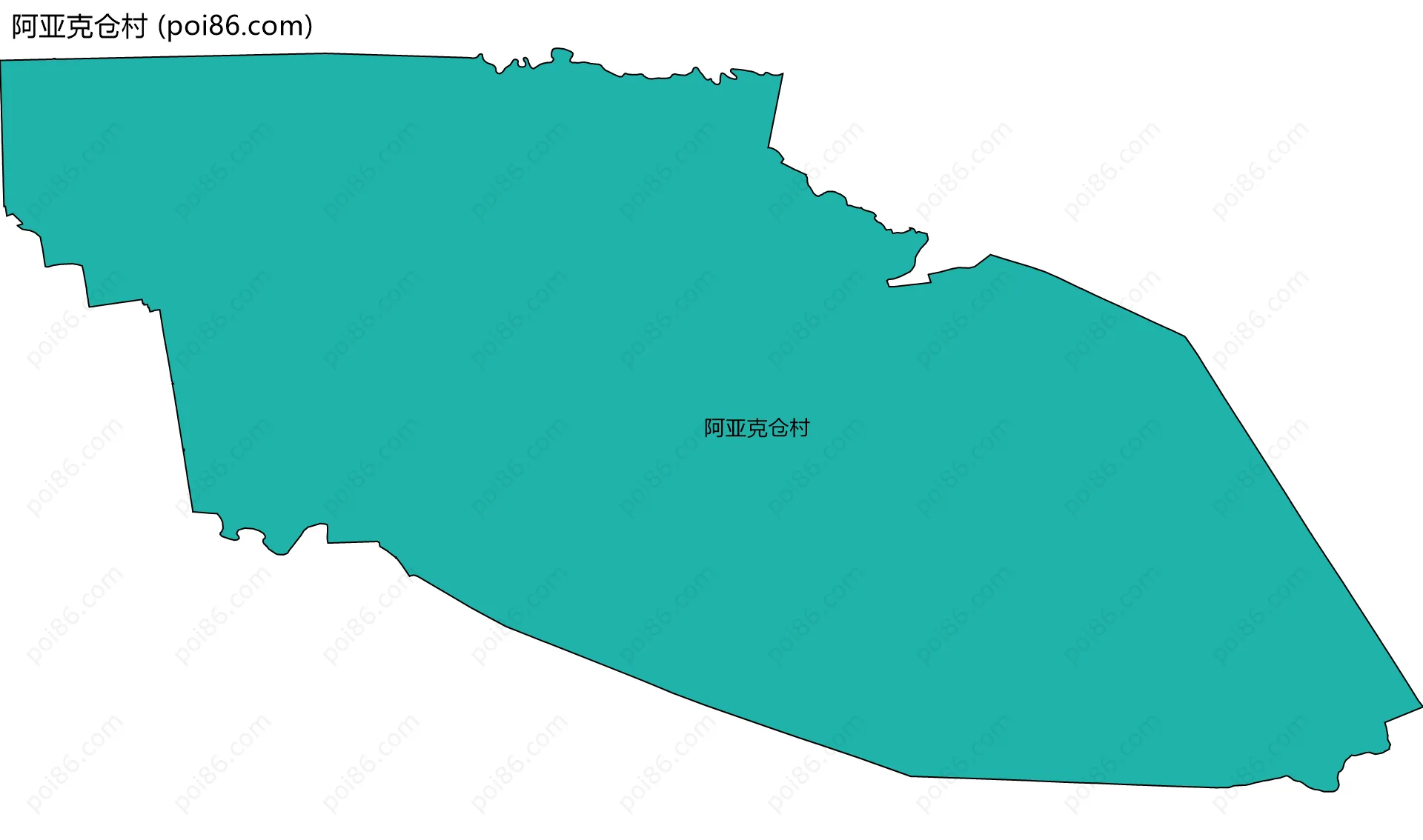 阿亚克仓村边界地图