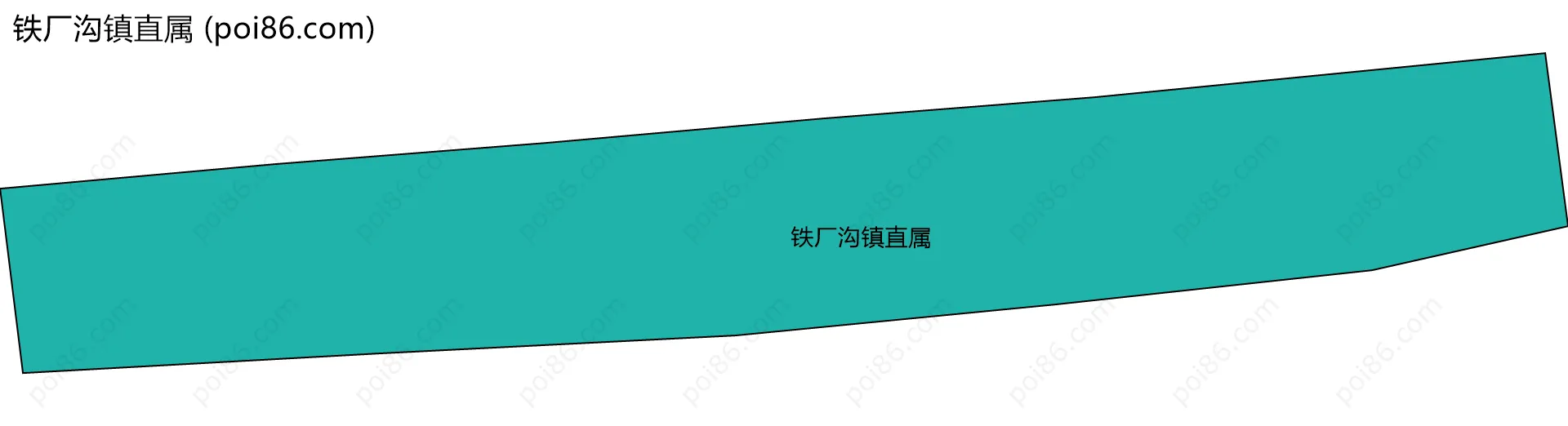 铁厂沟镇直属边界地图