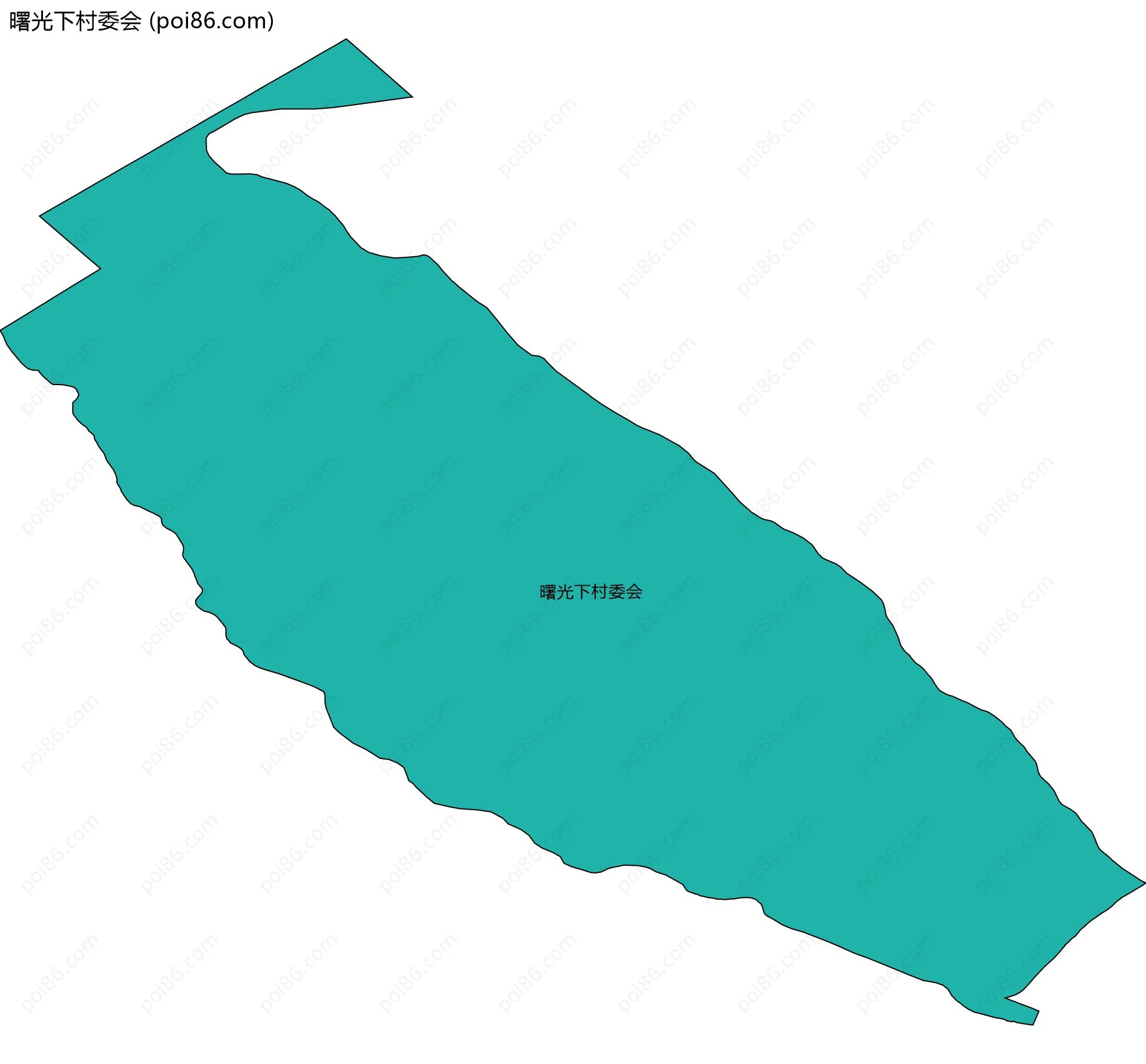 曙光下村委会边界地图