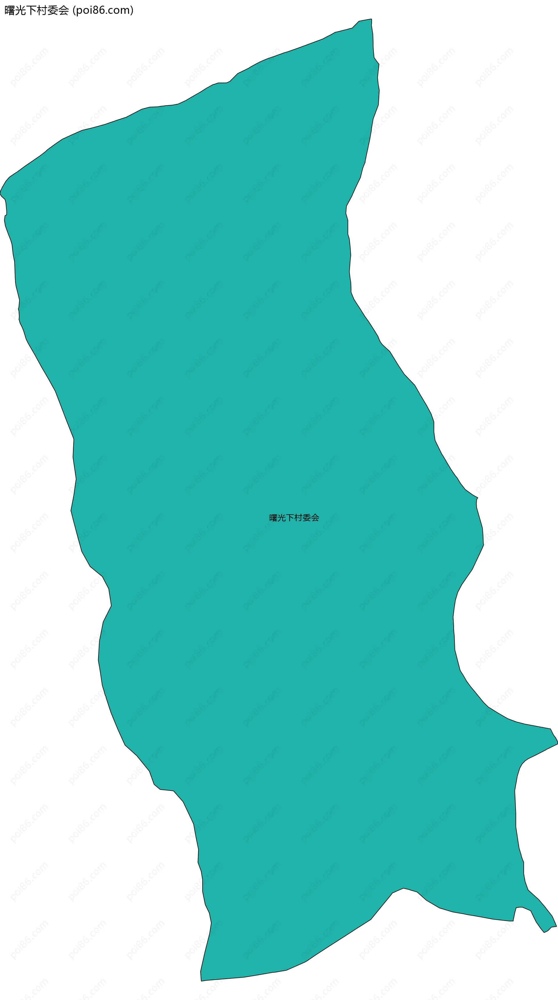 曙光下村委会边界地图