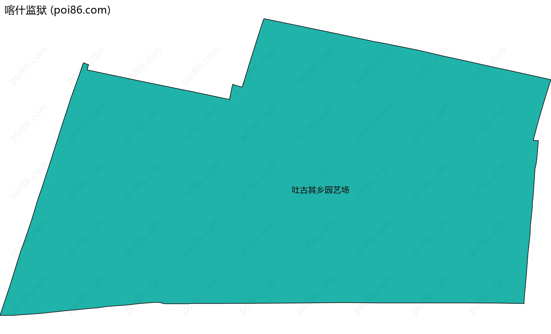 喀什监狱边界地图(五级行政区划)