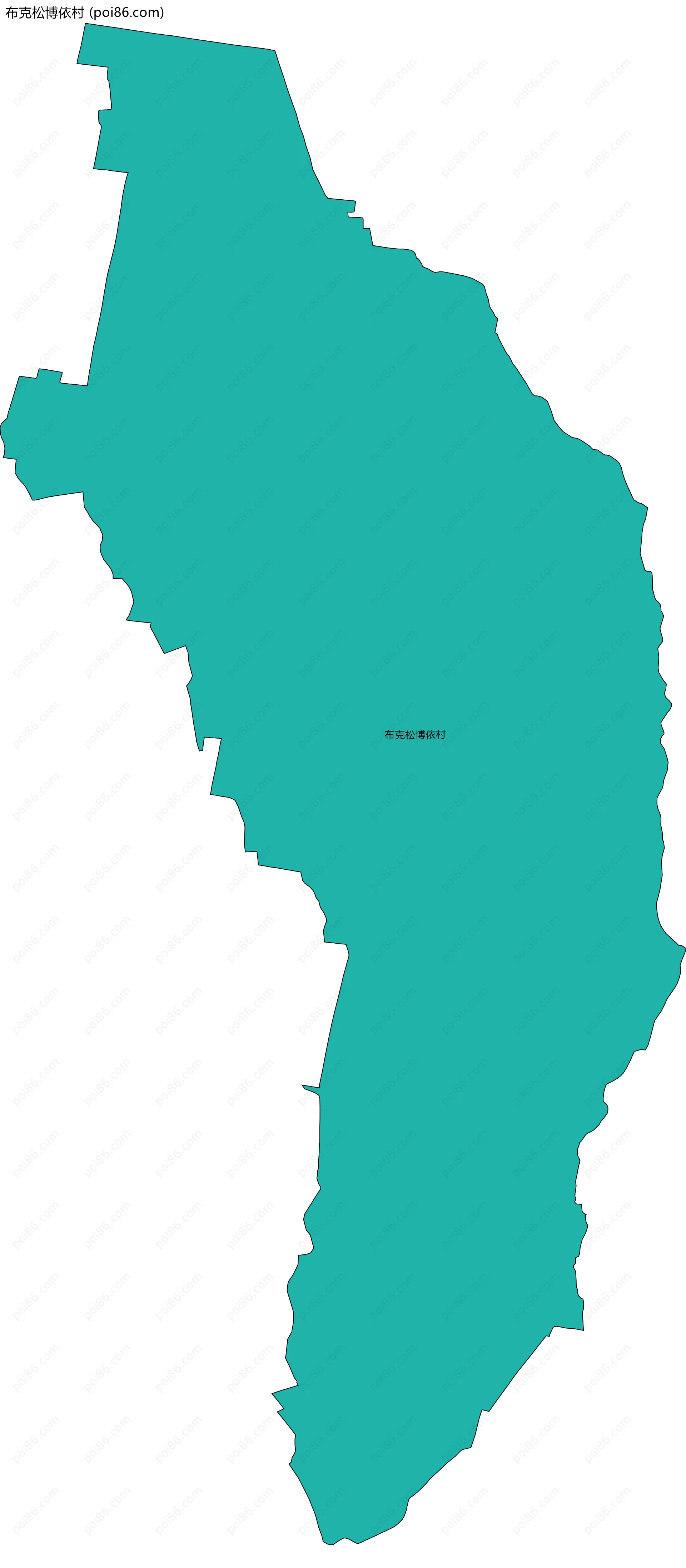 布克松博依村边界地图