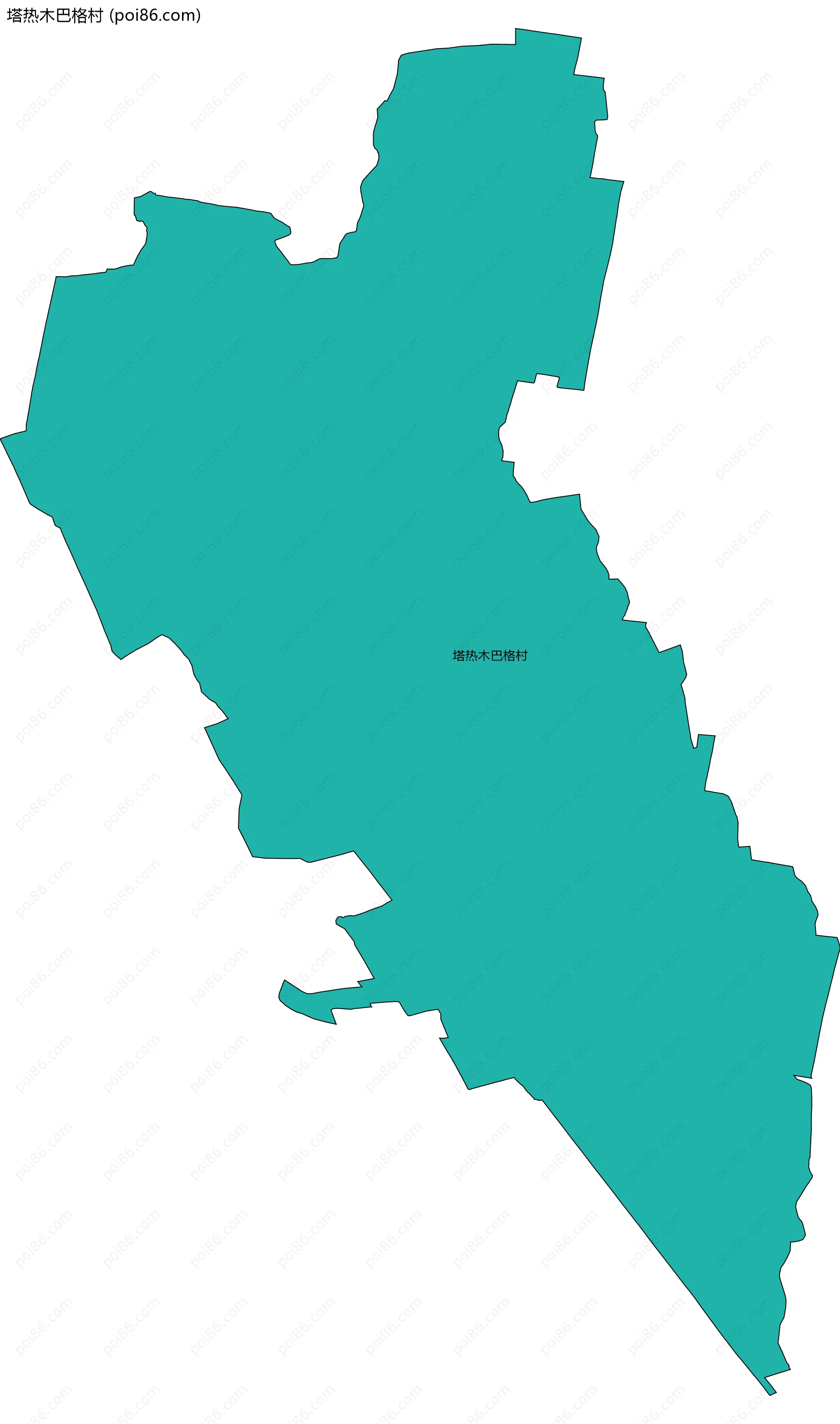 塔热木巴格村边界地图