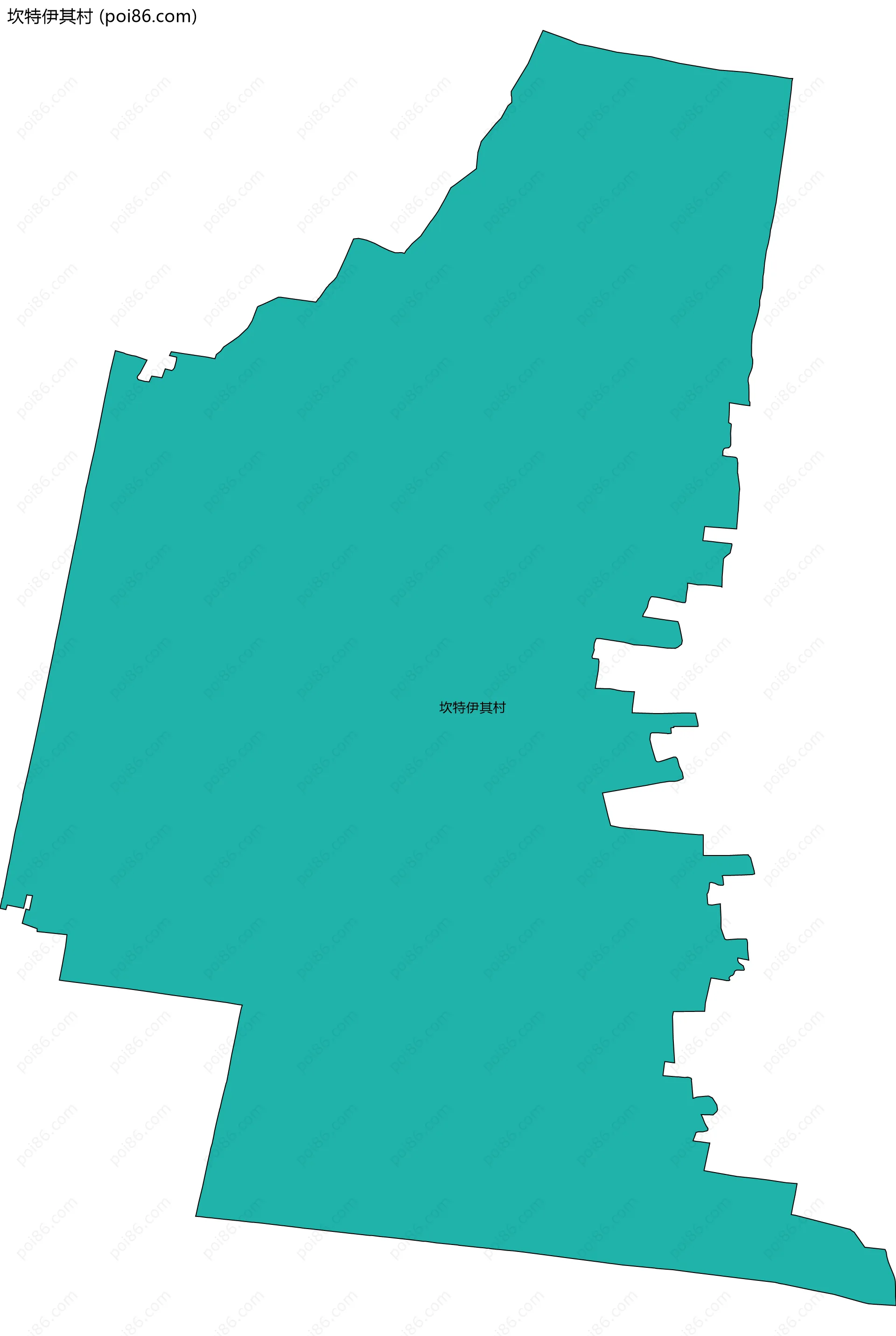 坎特伊其村边界地图