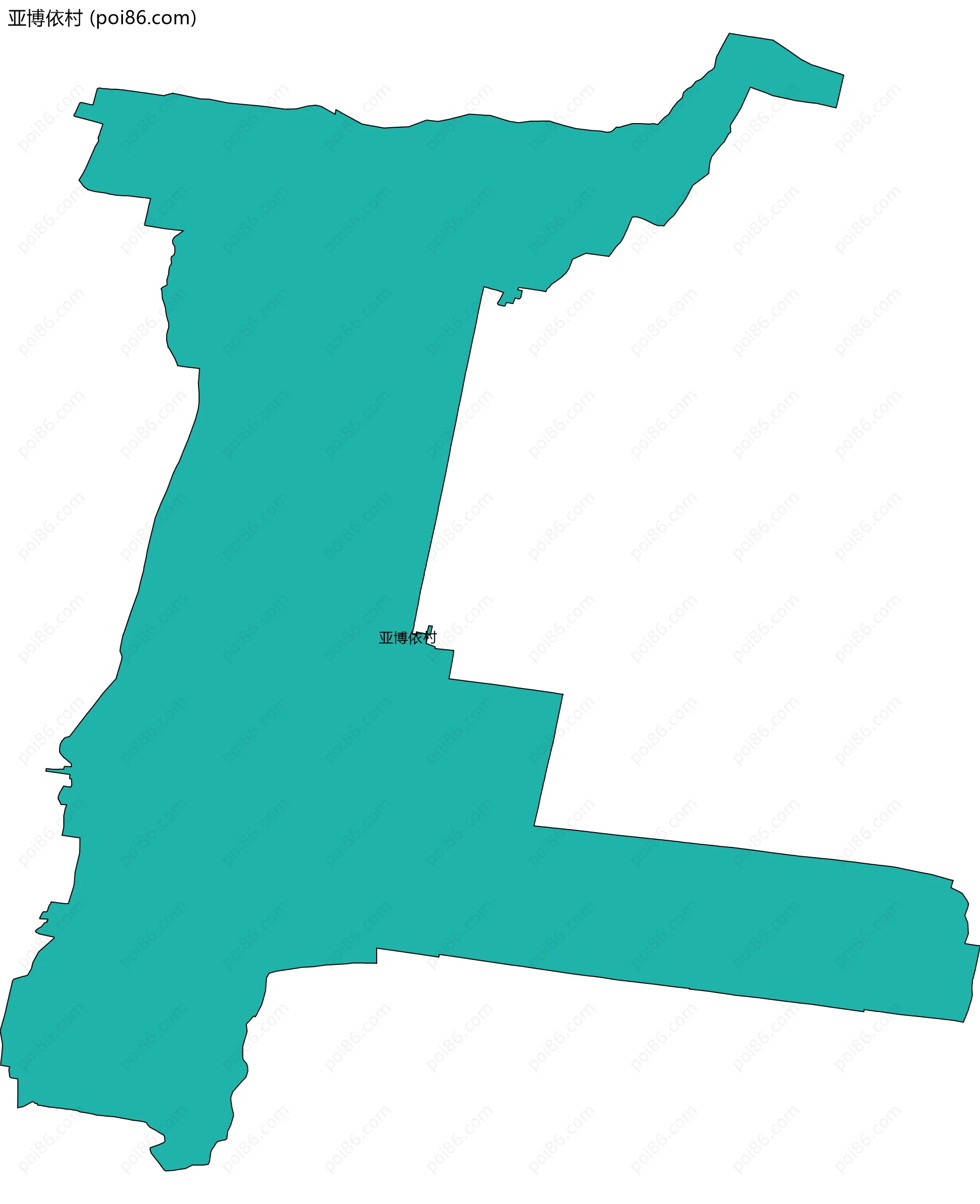 亚博依村边界地图