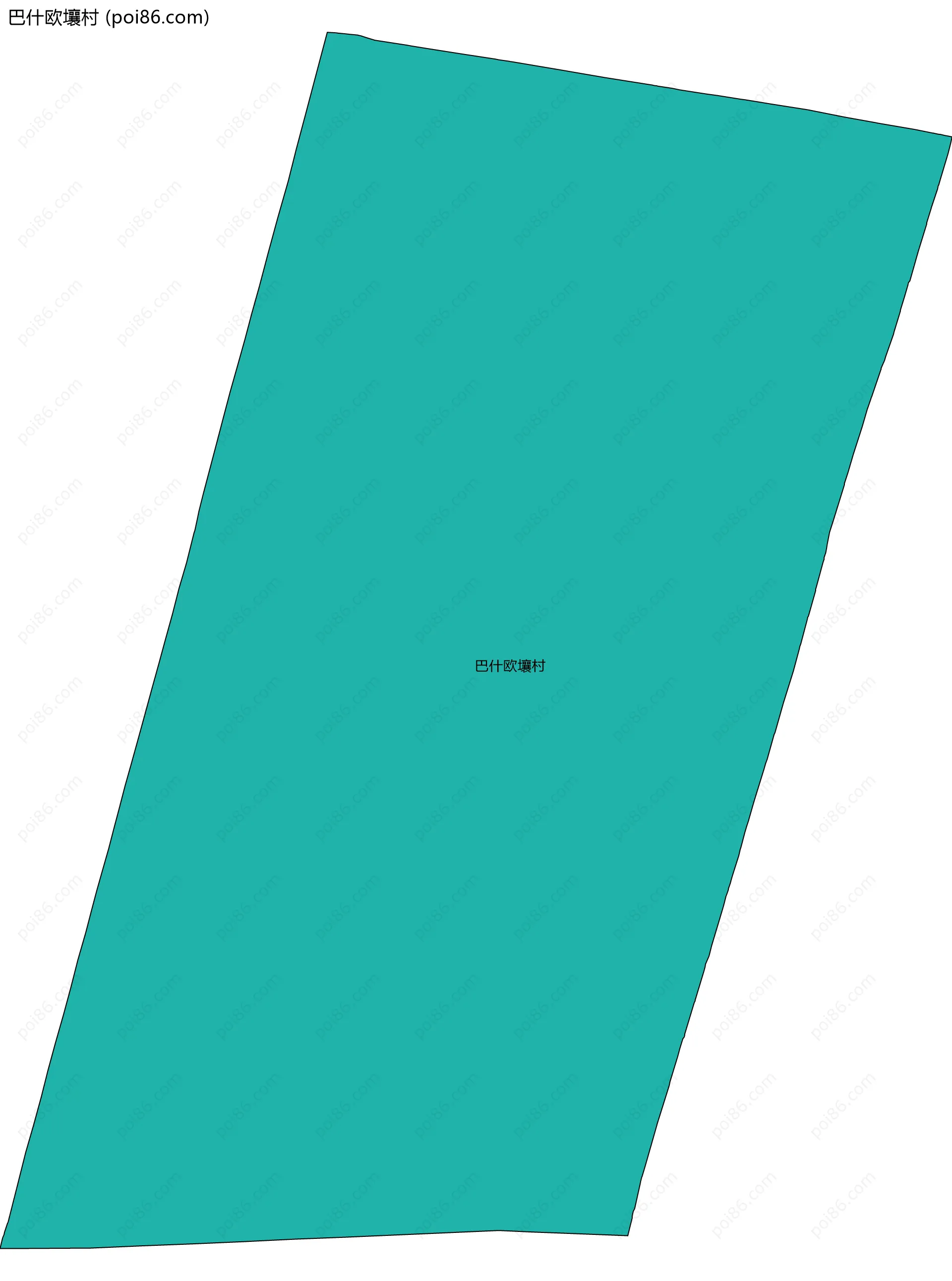 巴什欧壤村边界地图