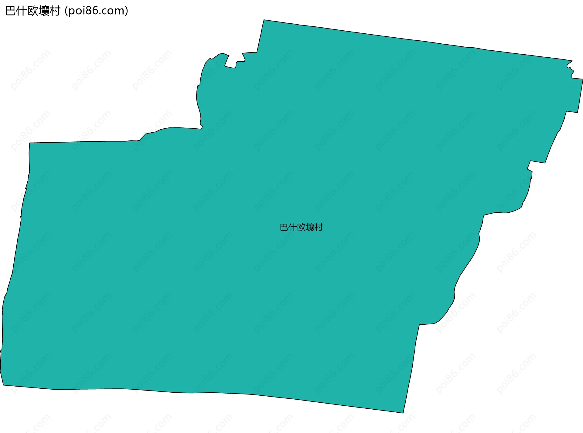 巴什欧壤村边界地图