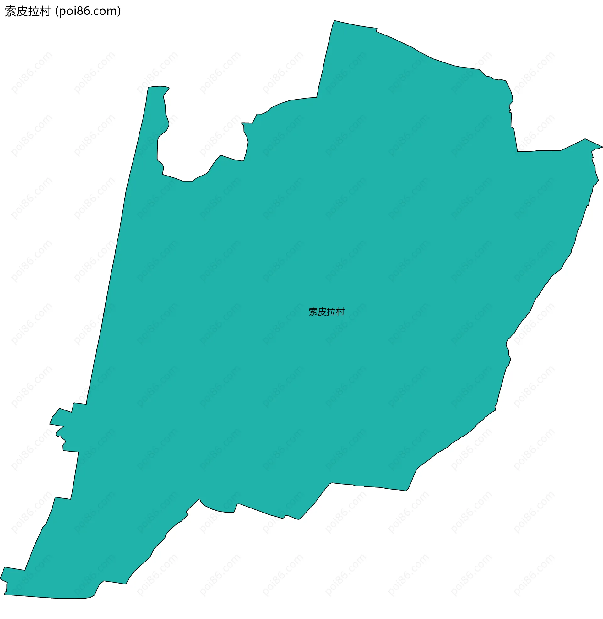 索皮拉村边界地图