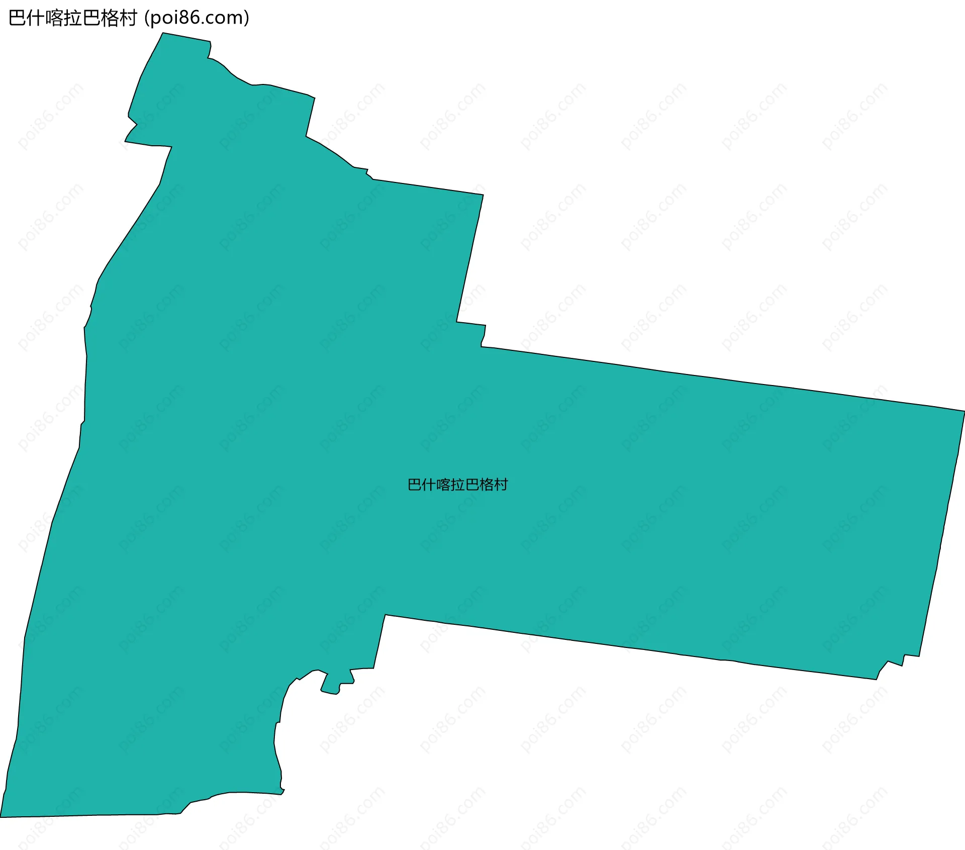 巴什喀拉巴格村边界地图