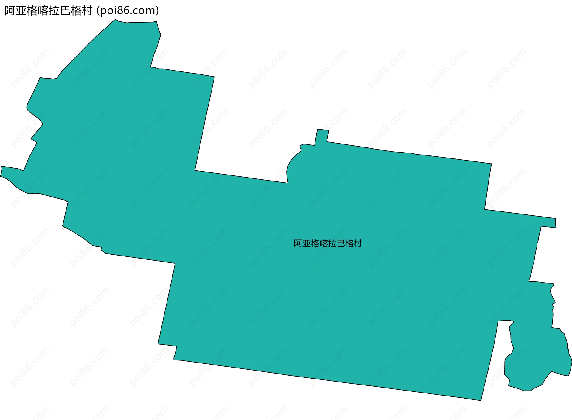阿亚格喀拉巴格村边界地图