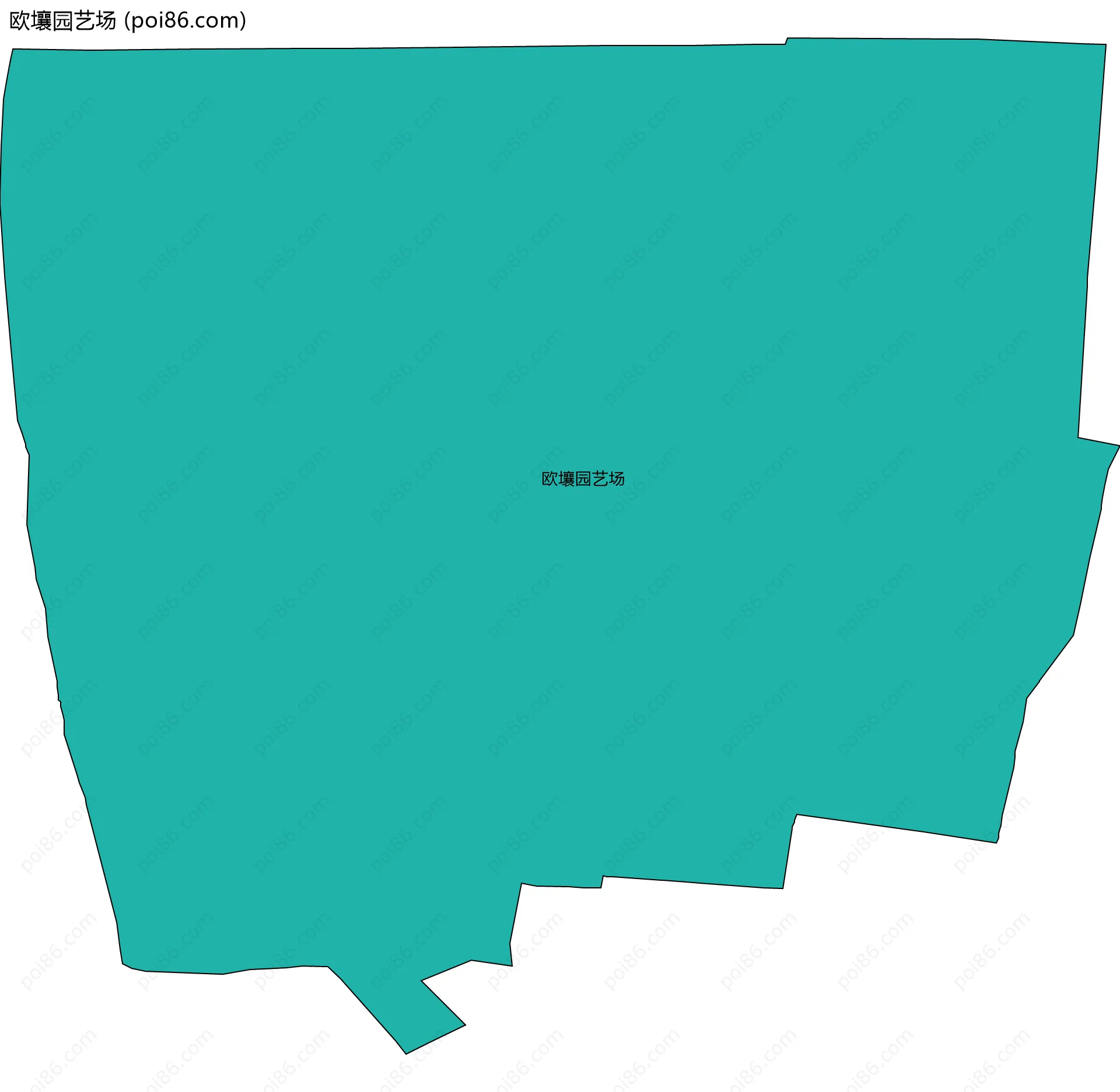 欧壤园艺场边界地图