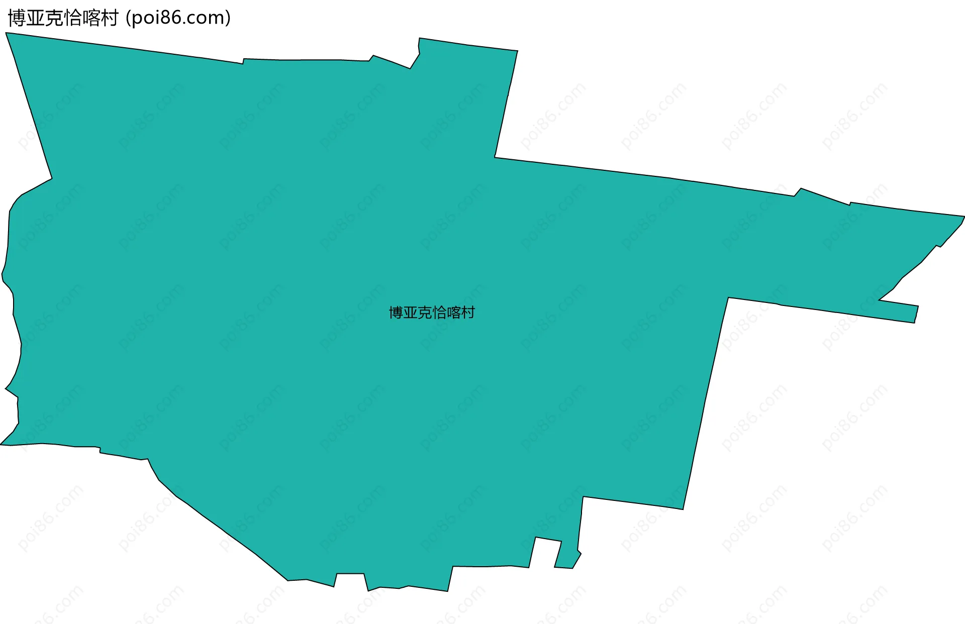 博亚克恰喀村边界地图