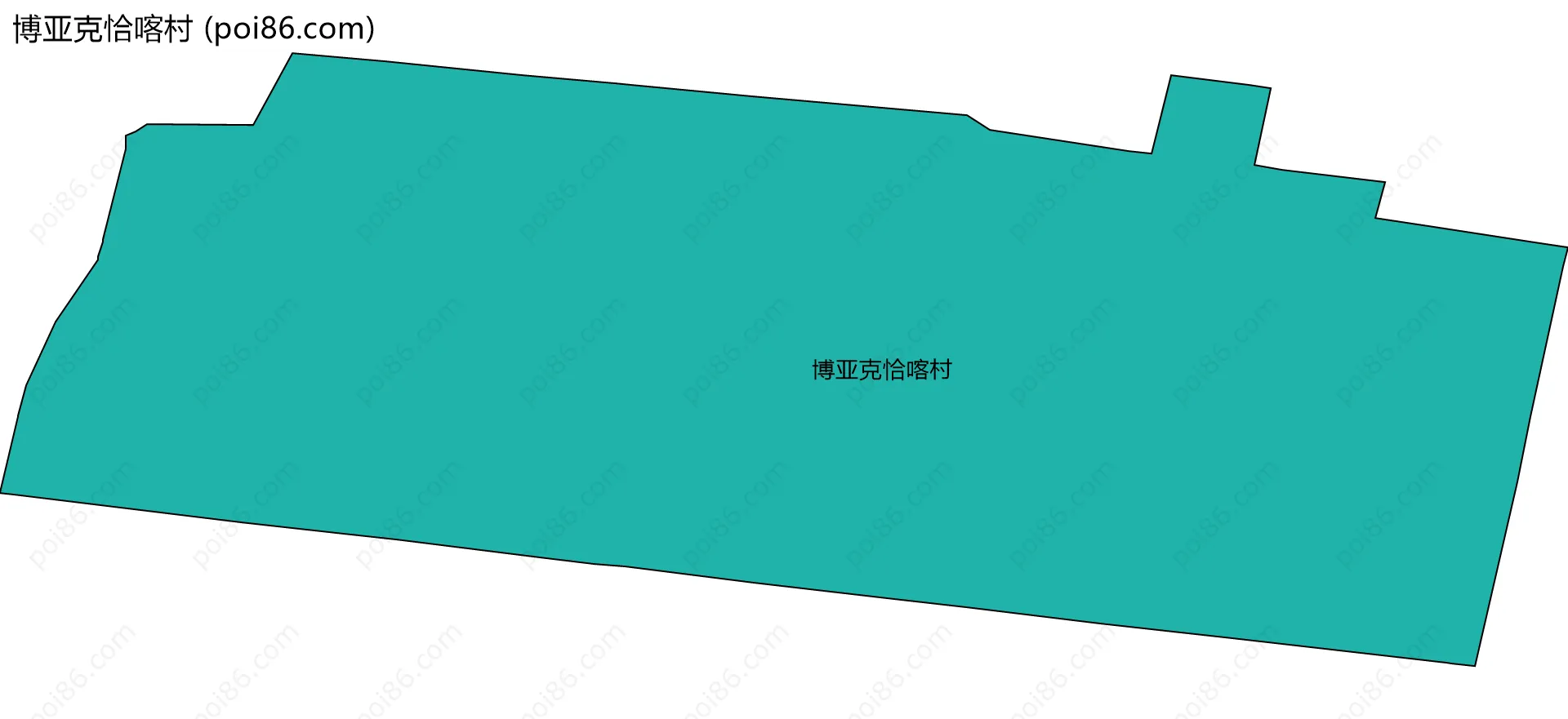 博亚克恰喀村边界地图