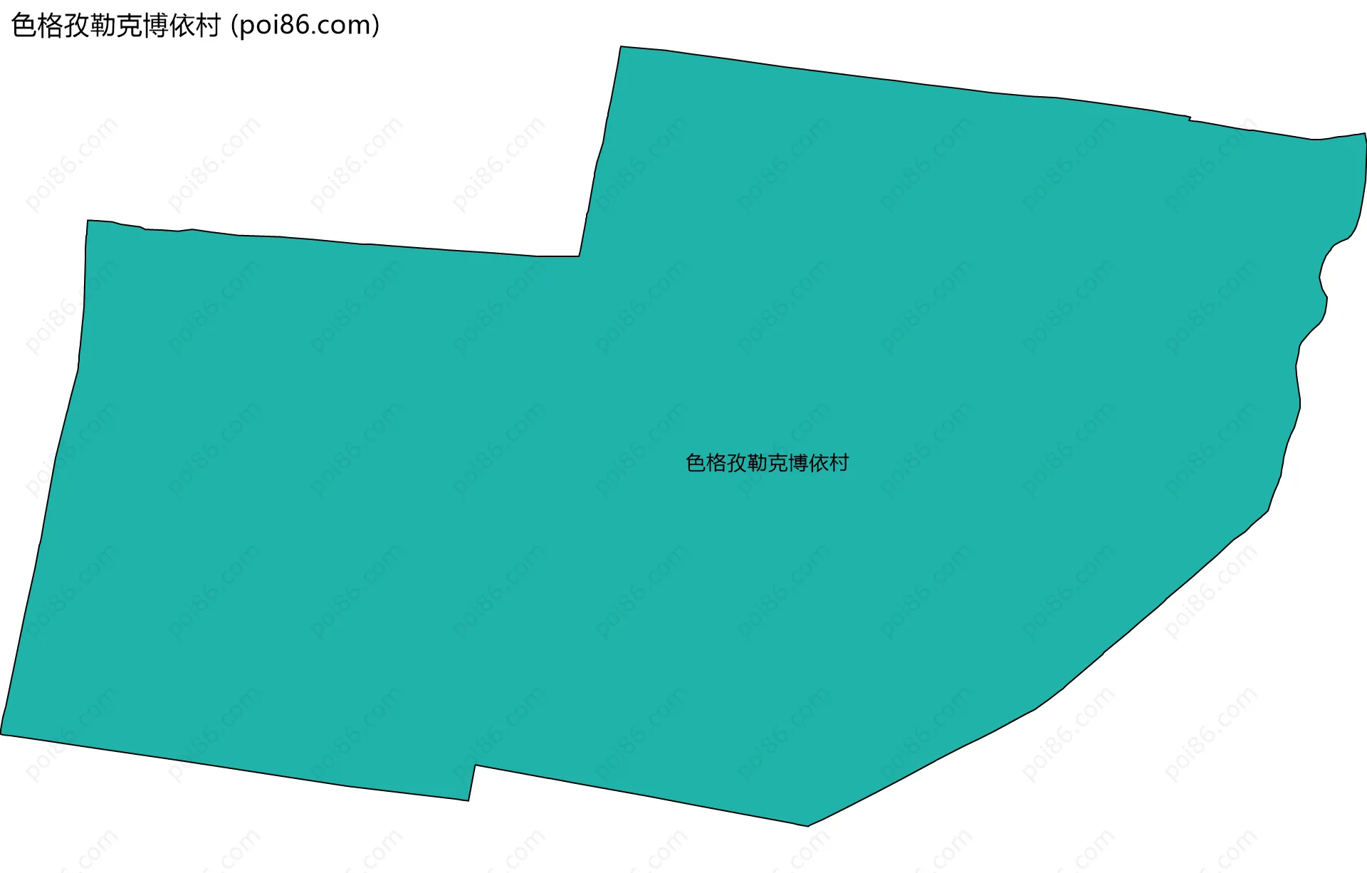 色格孜勒克博依村边界地图