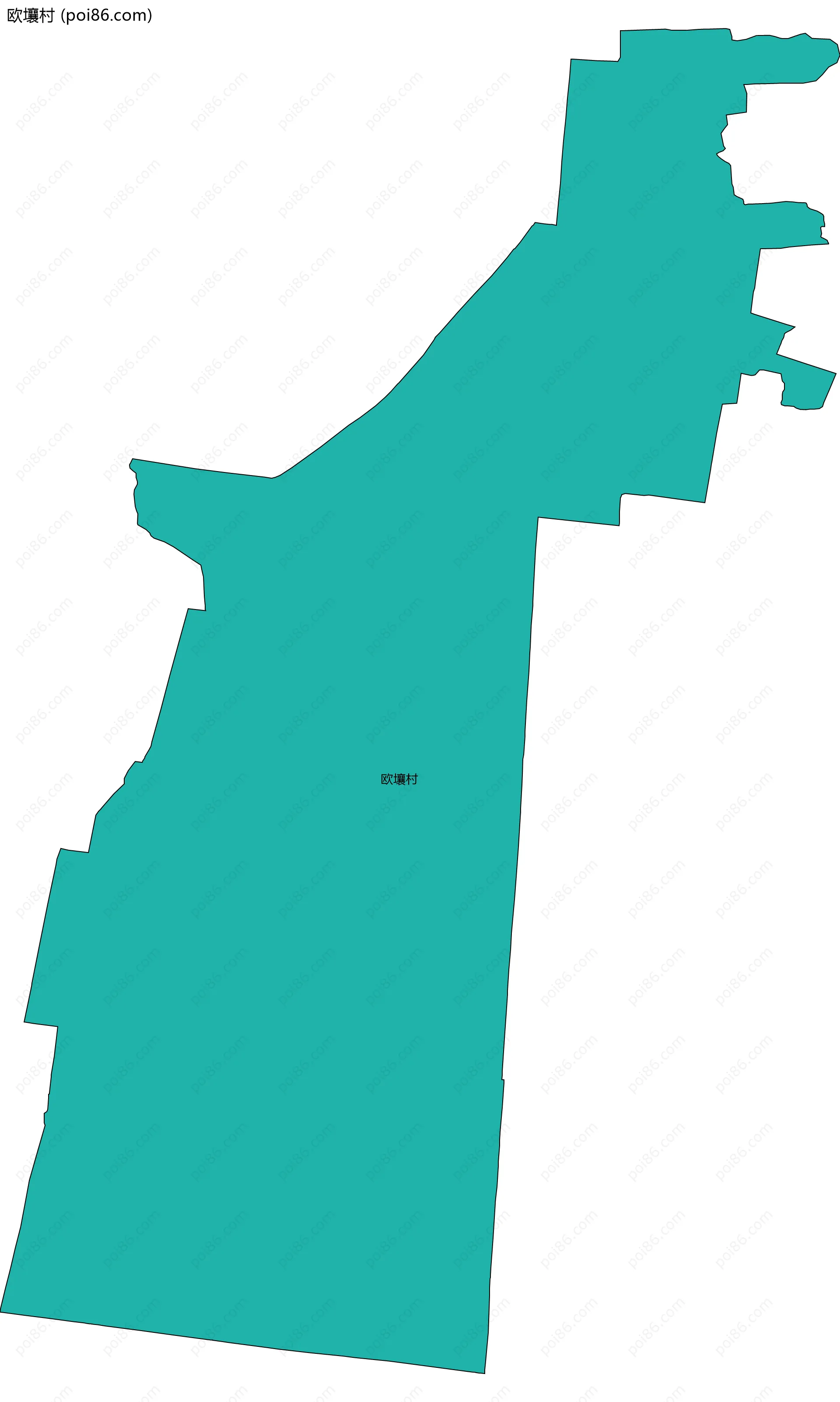 欧壤村边界地图
