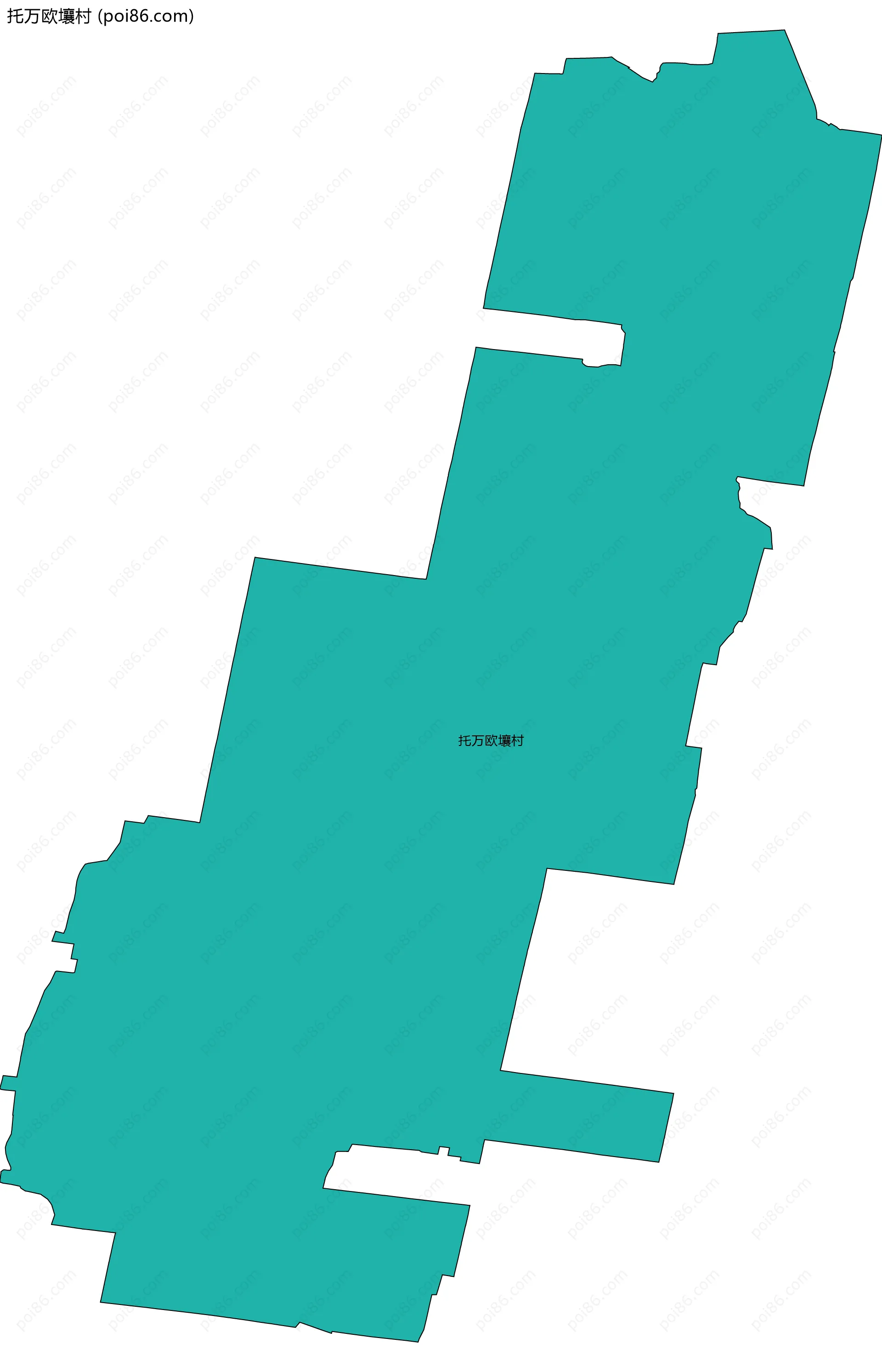 托万欧壤村边界地图