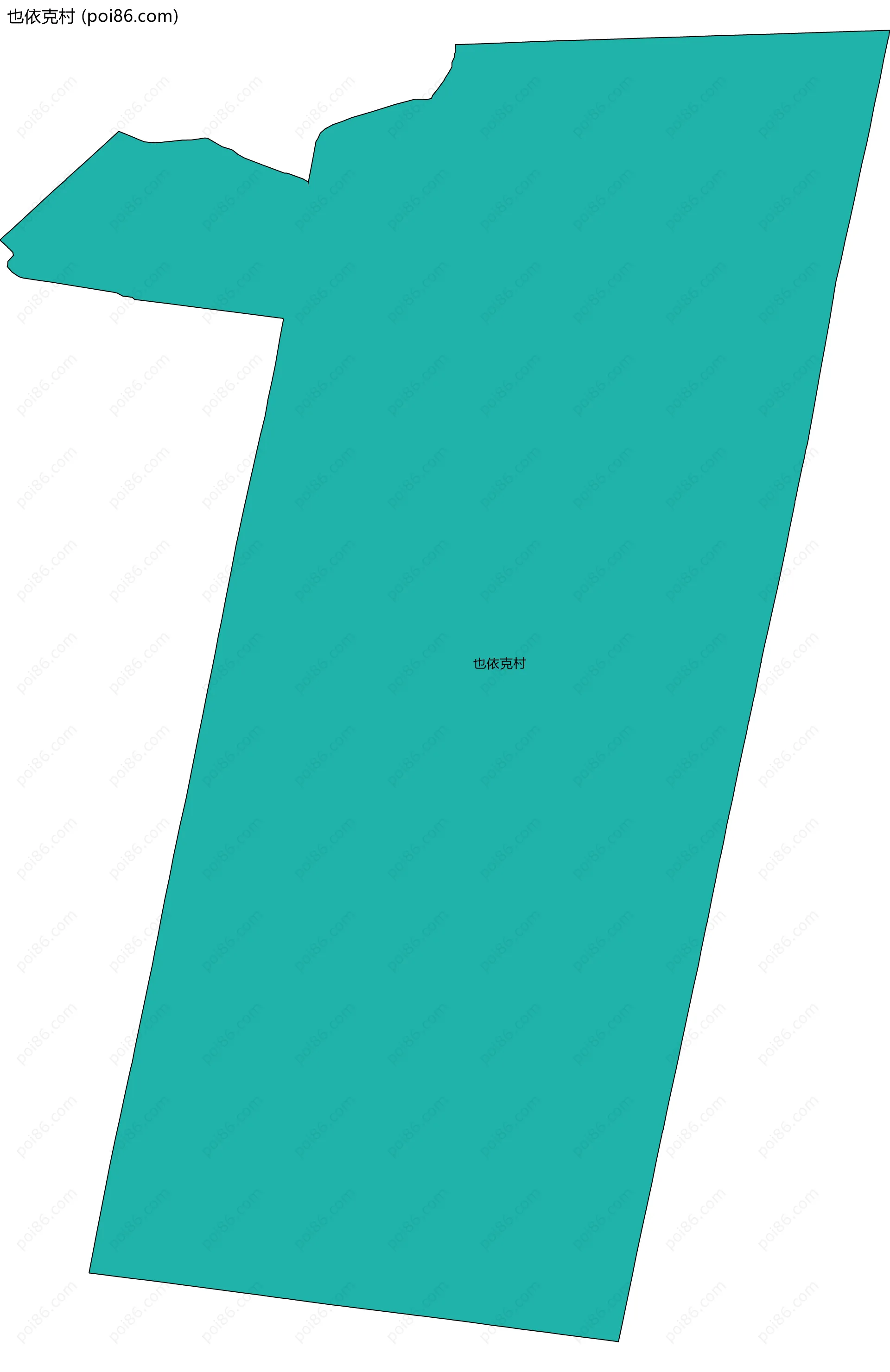 也依克村边界地图