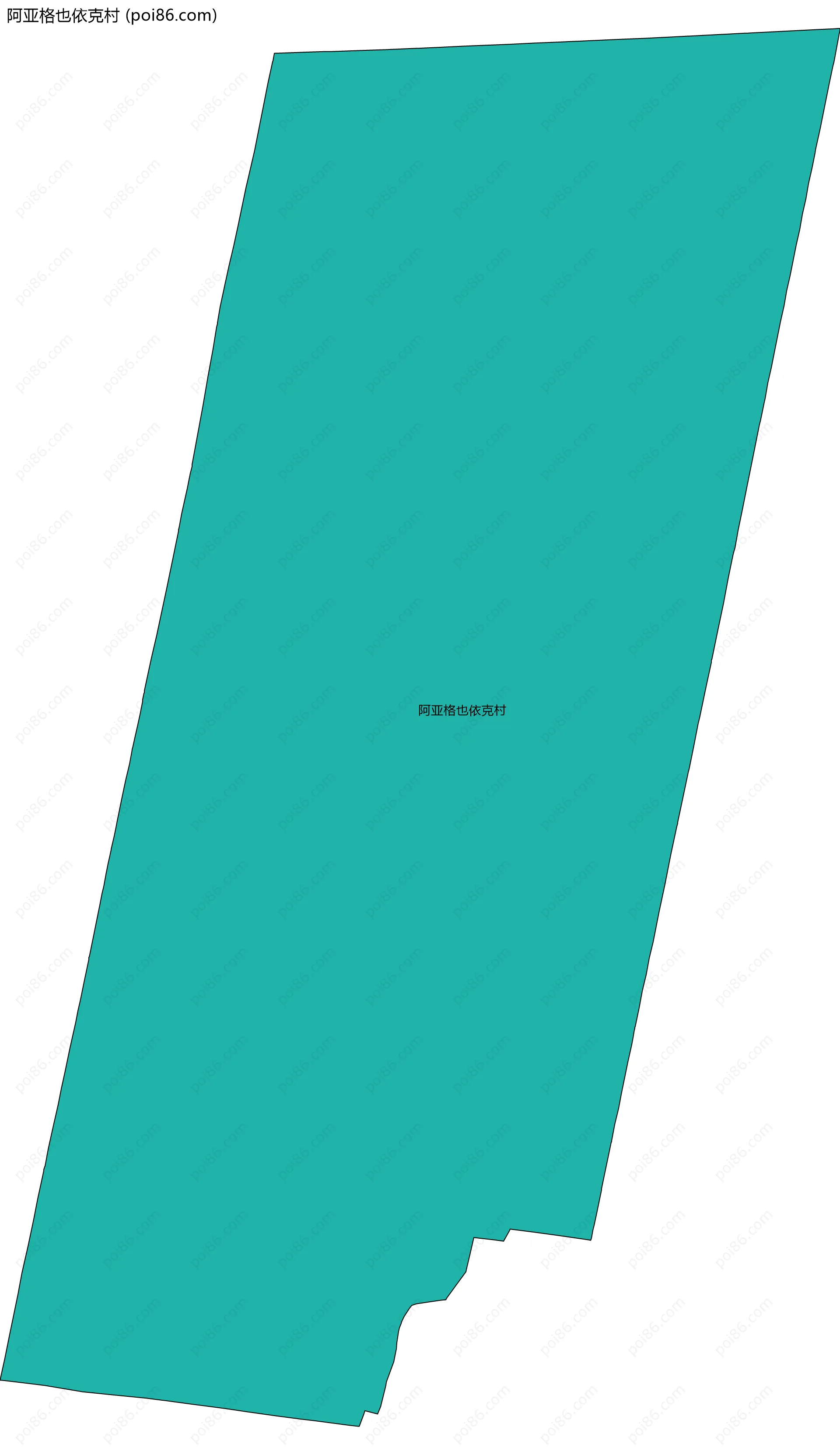 阿亚格也依克村边界地图