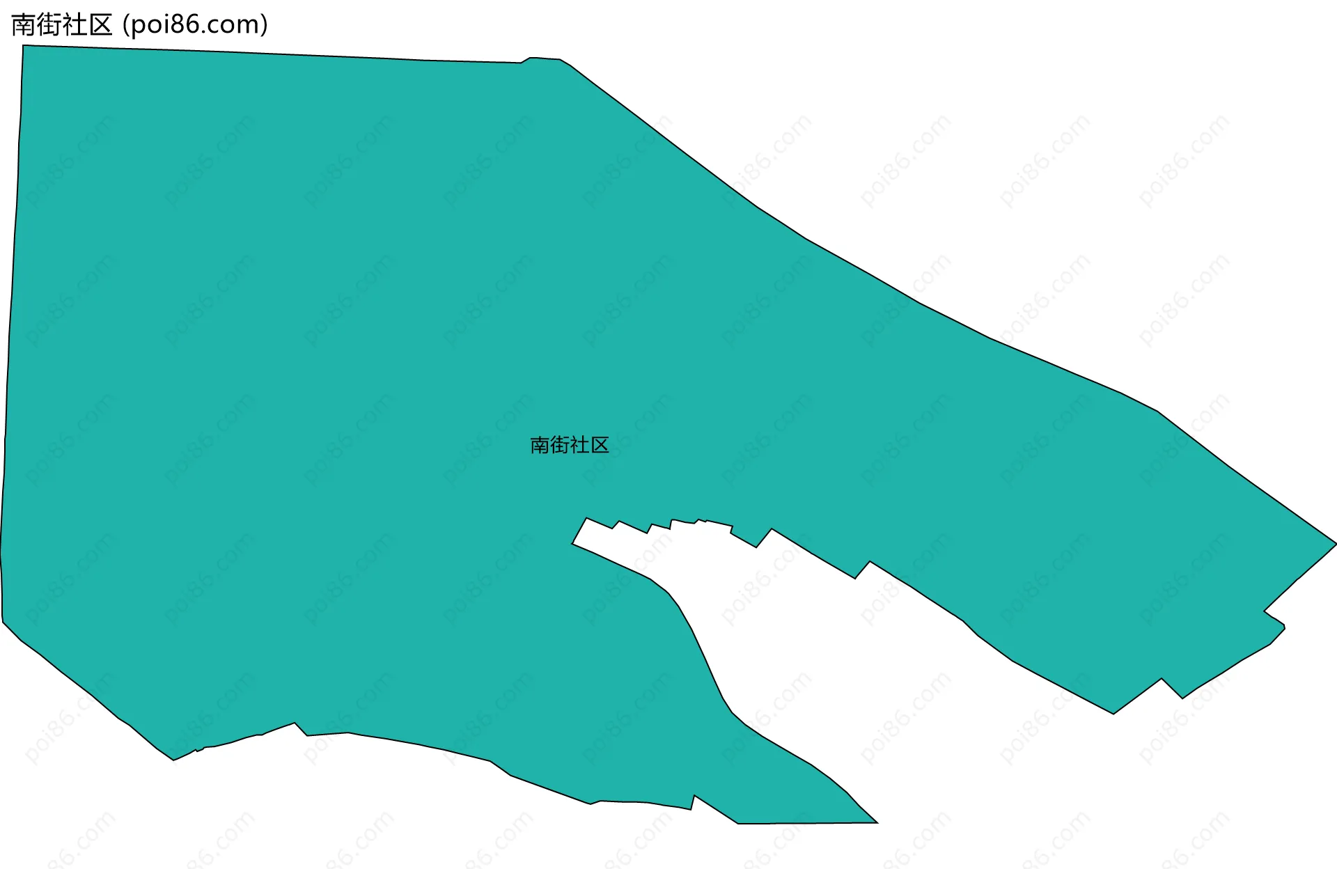 南街社区边界地图
