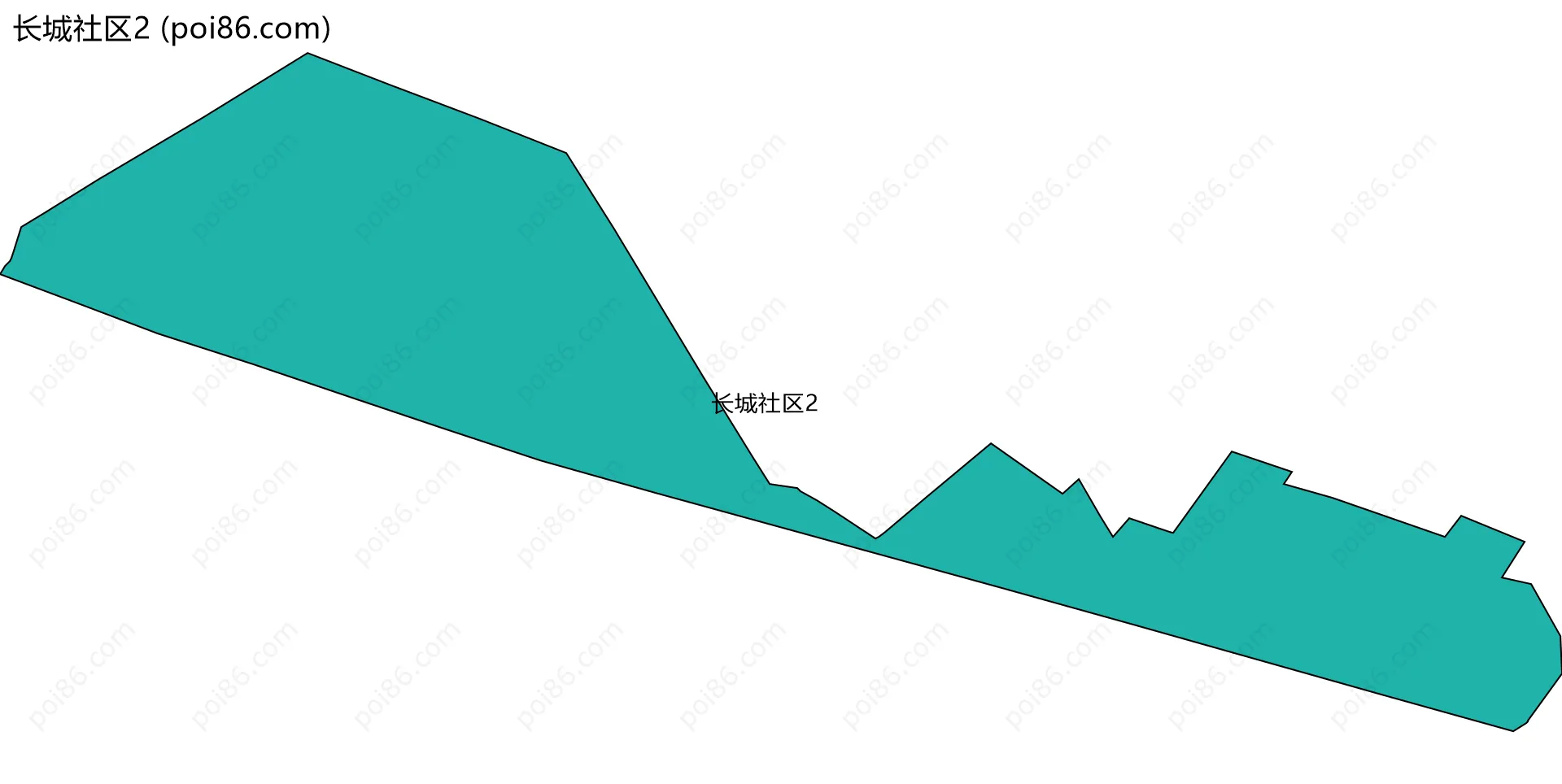 长城社区2边界地图
