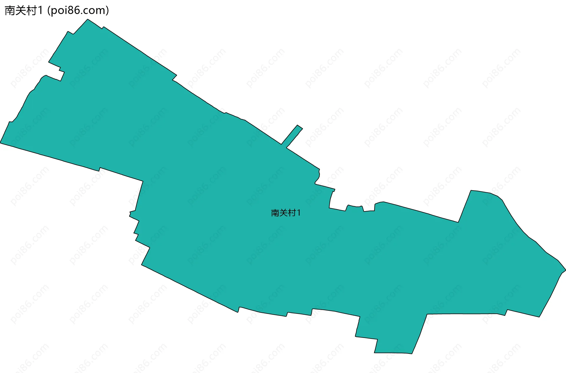 南关村1边界地图