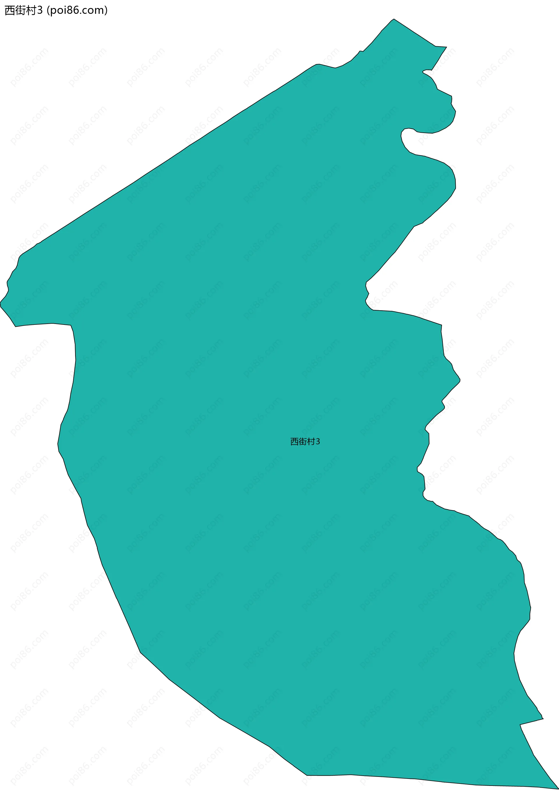 西街村3边界地图