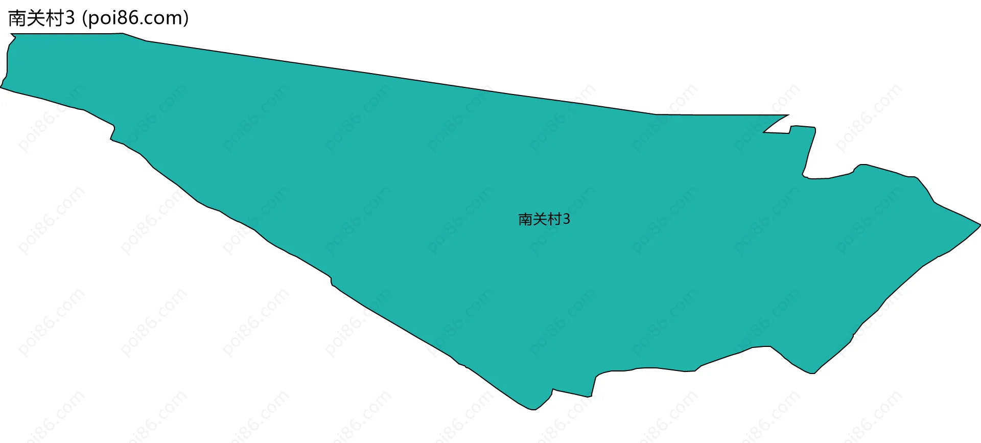 南关村3边界地图