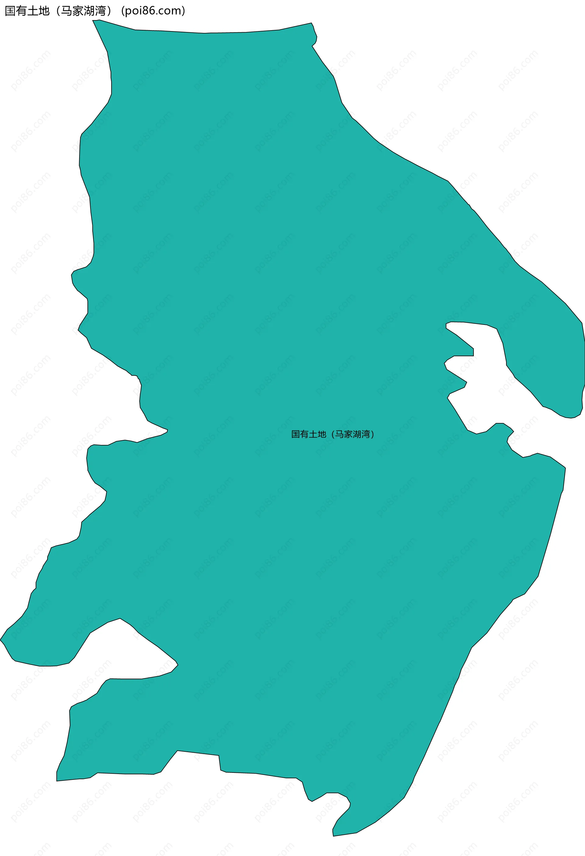 国有土地（马家湖湾）边界地图
