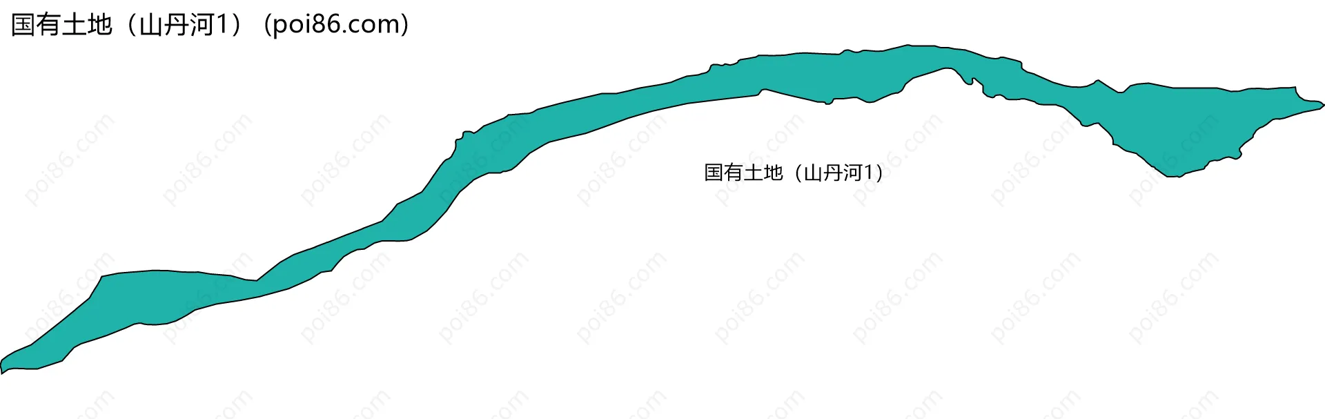 国有土地（山丹河1）边界地图