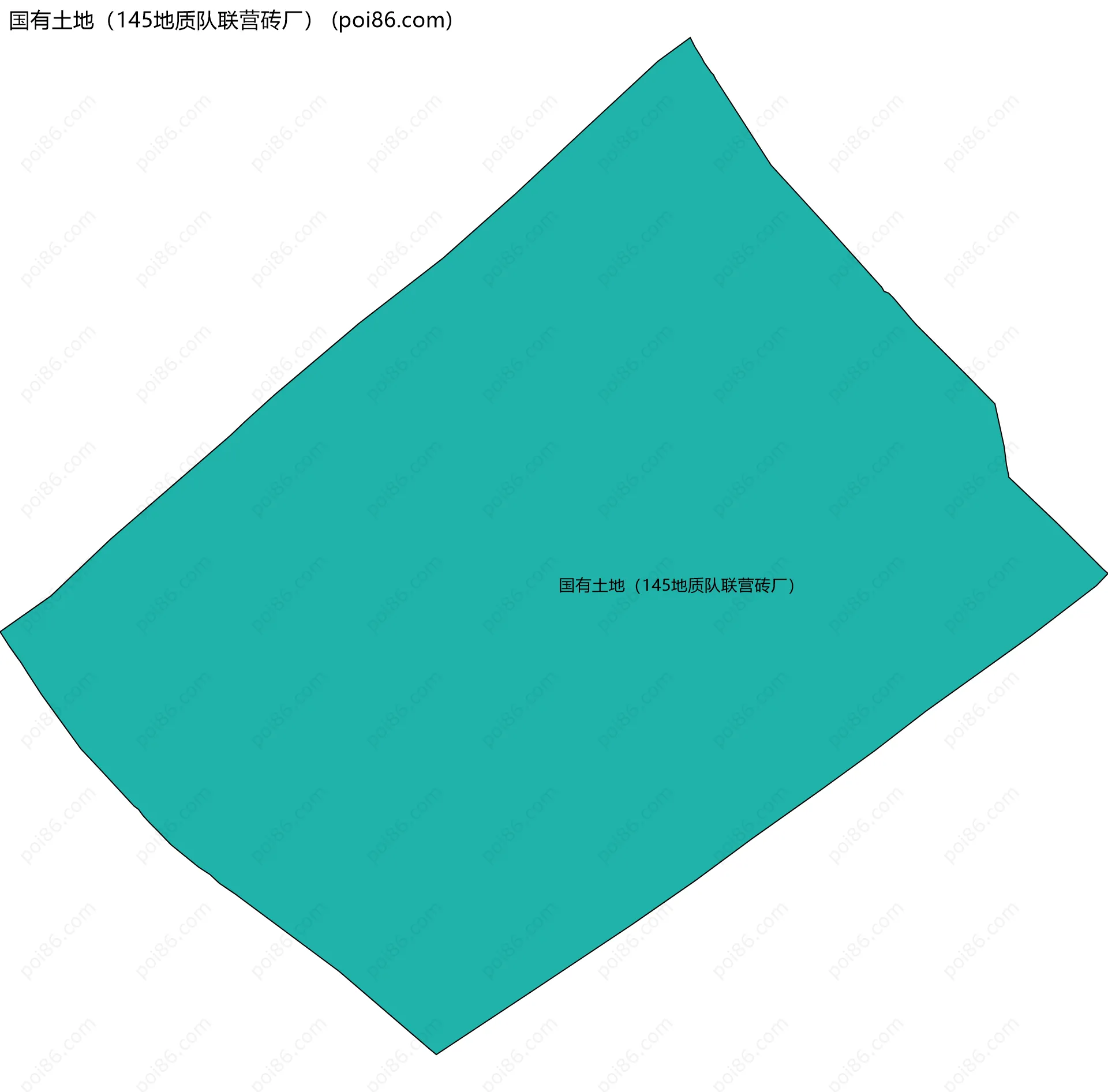 国有土地（145地质队联营砖厂）边界地图