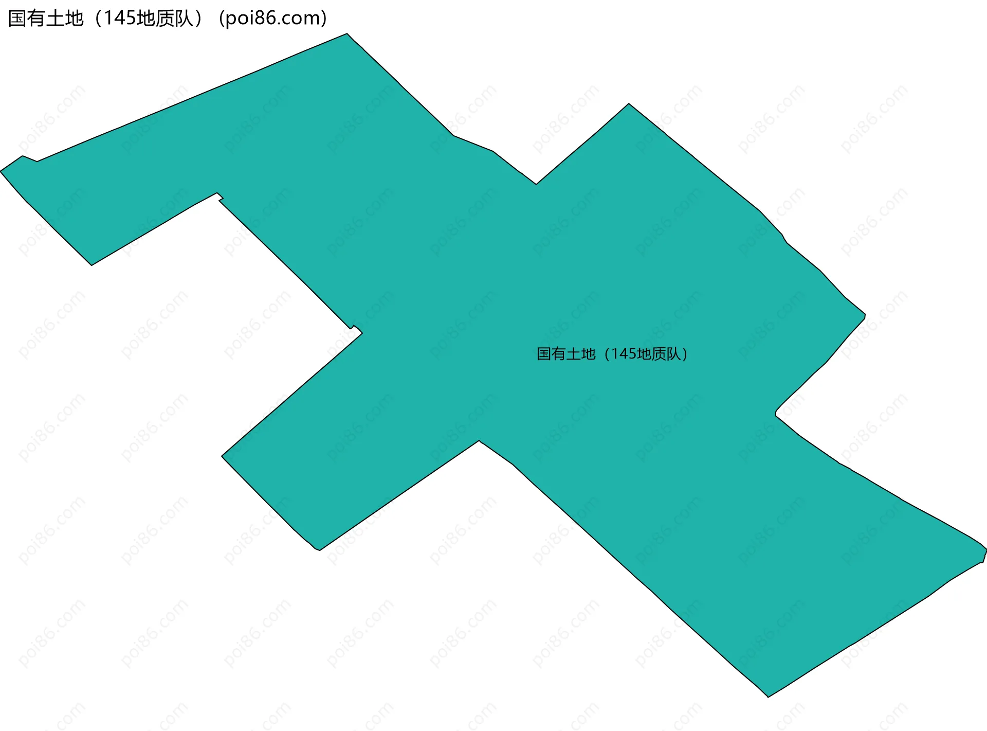 国有土地（145地质队）边界地图
