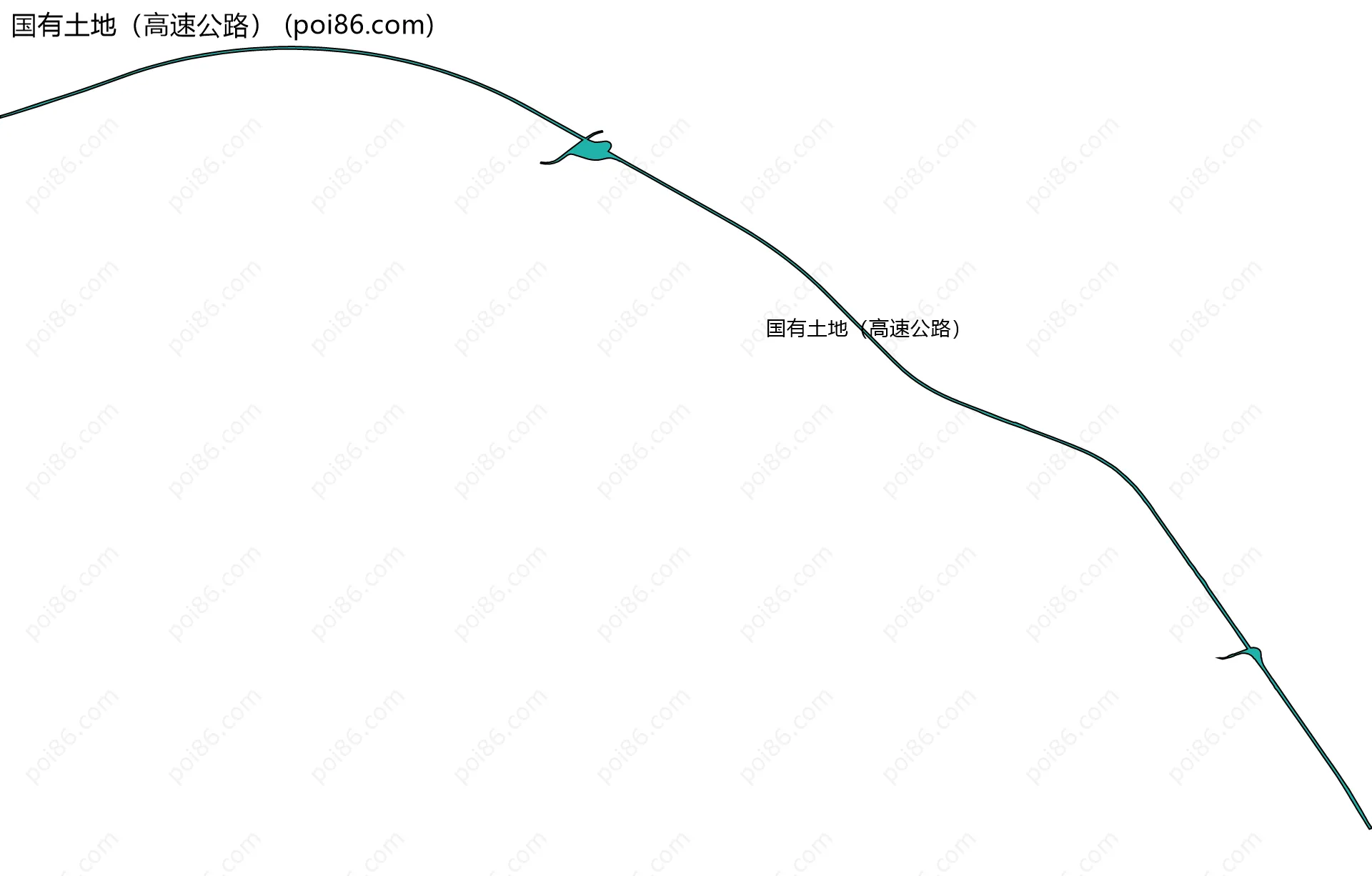 国有土地（高速公路）边界地图
