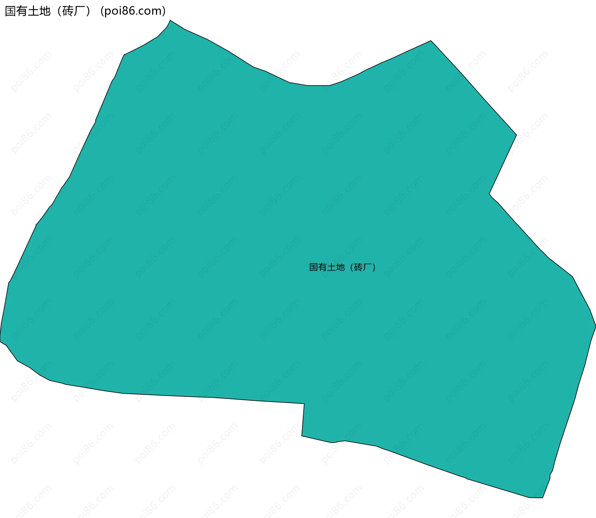 国有土地（砖厂）边界地图