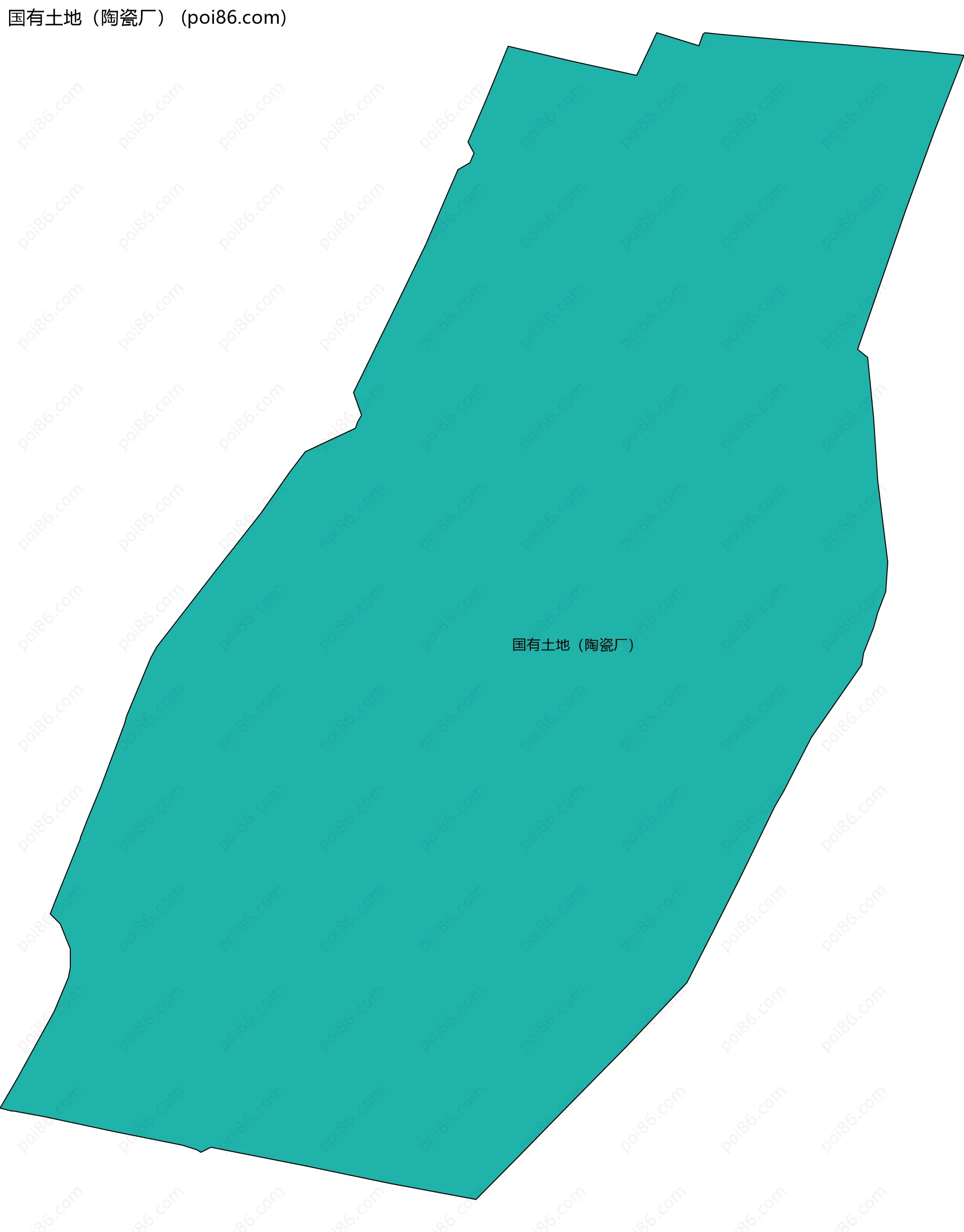 国有土地（陶瓷厂）边界地图