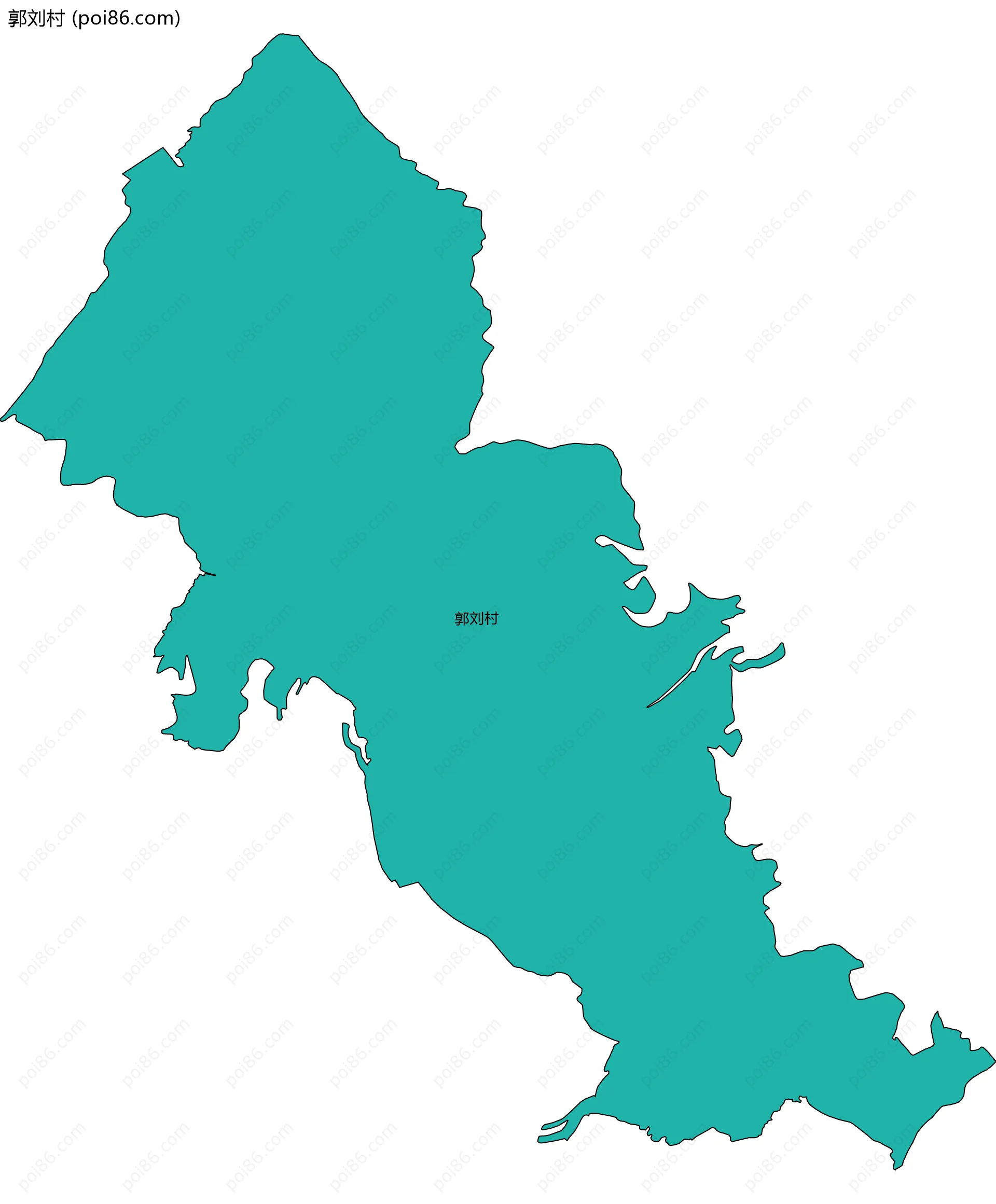 郭刘村边界地图