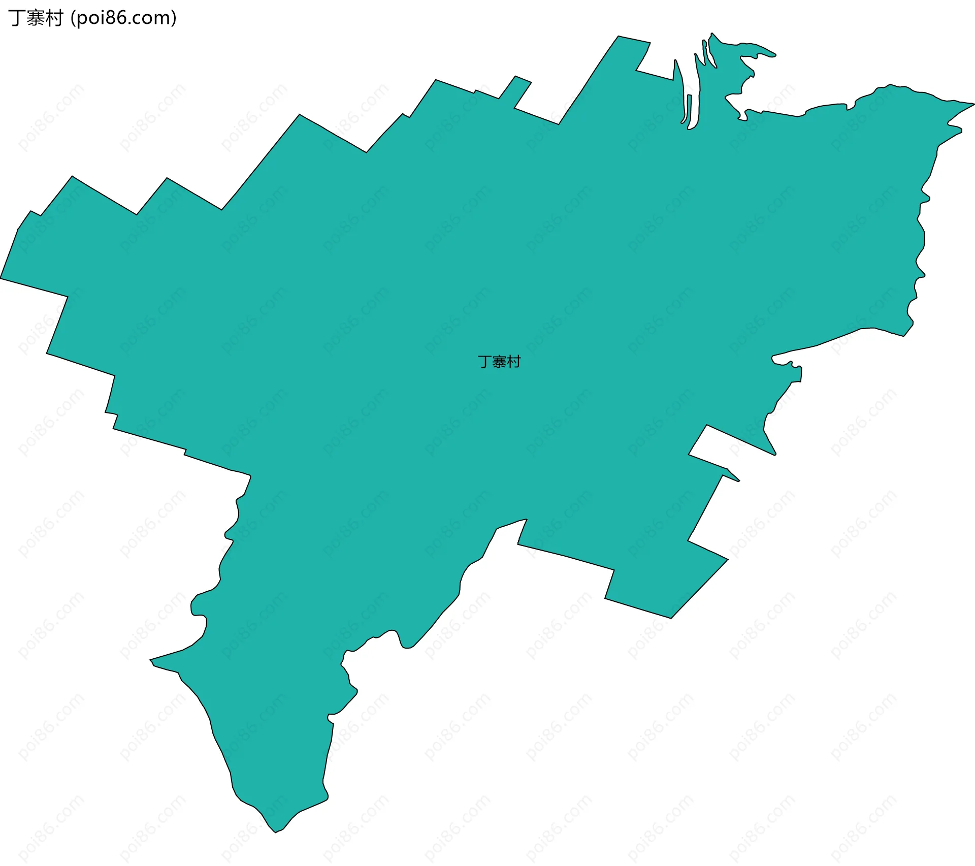 丁寨村边界地图