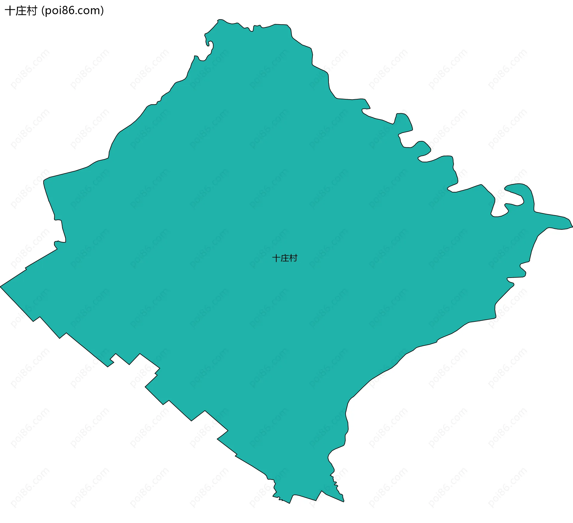 十庄村边界地图