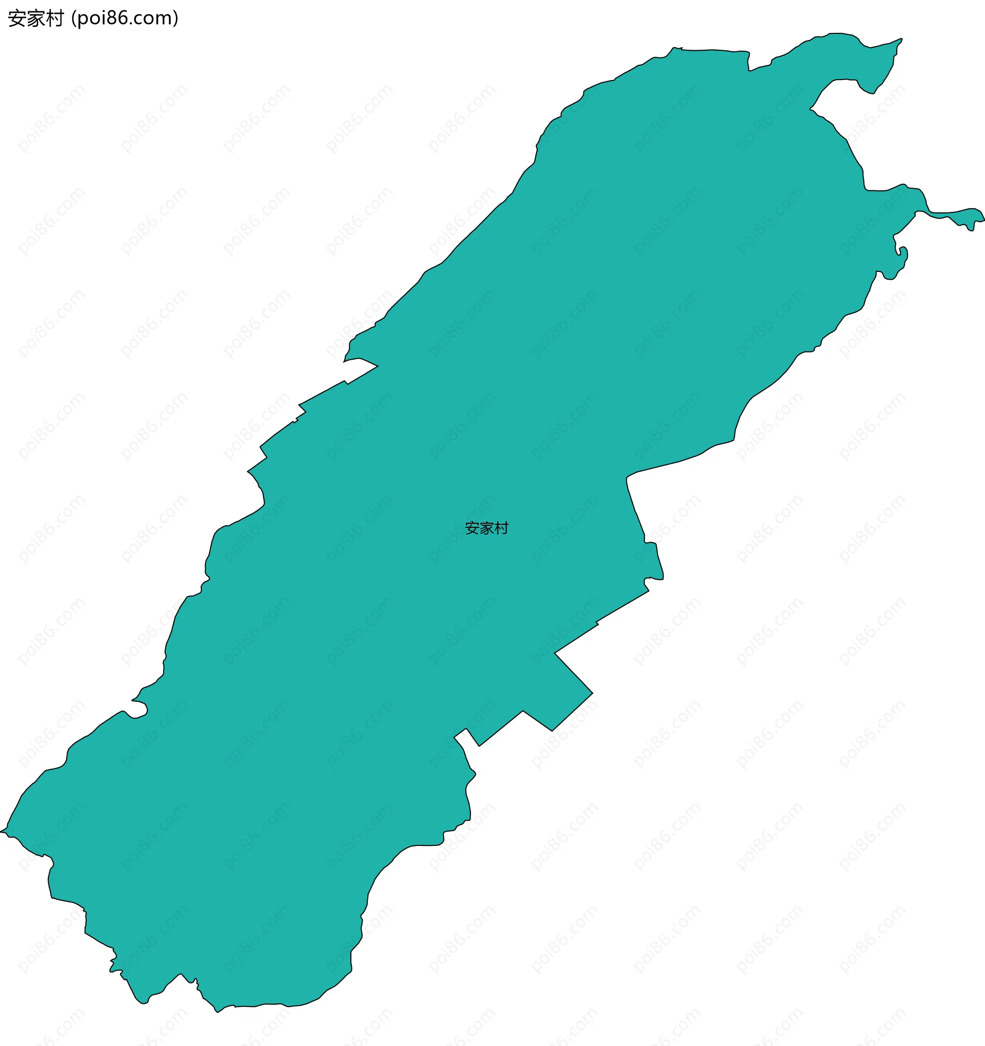 安家村边界地图