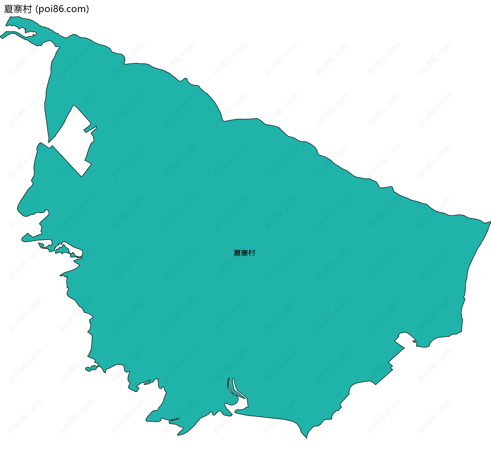 夏寨村边界地图