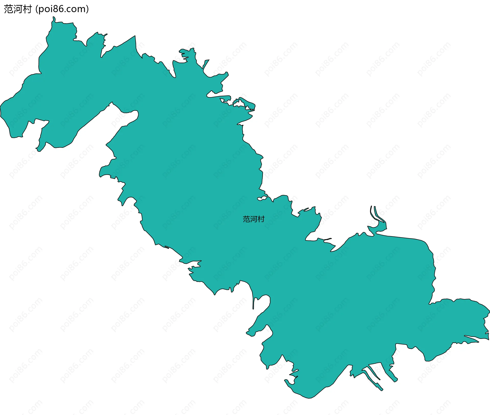 范河村边界地图